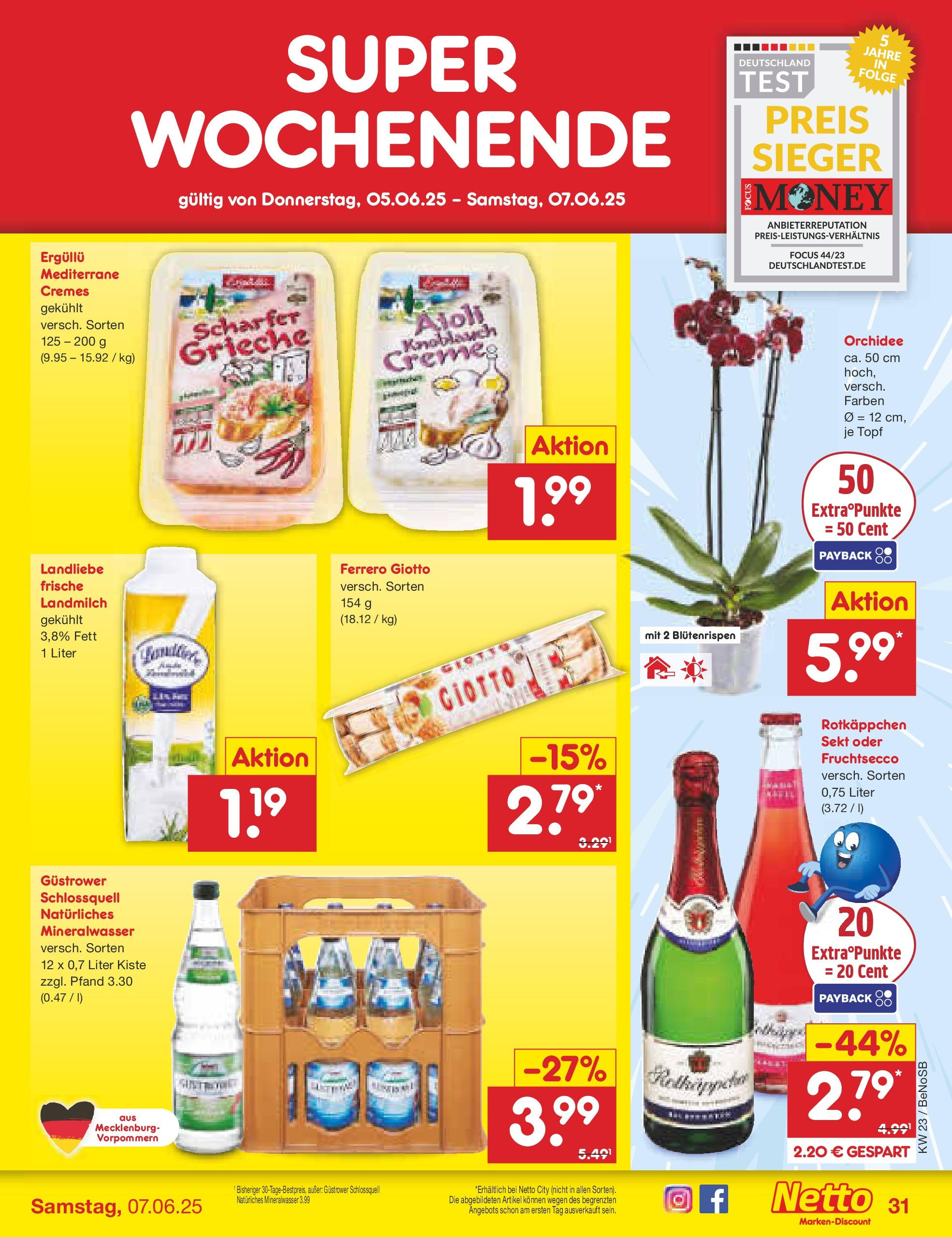 Netto Marken-Discount prospekt Bergen Auf Rügen (ab 01.06.2025) » Angebote | Seite: 53 | Produkte: Rotkappchen sekt, Fruchtsecco, Knoblauch, Rotkäppchen