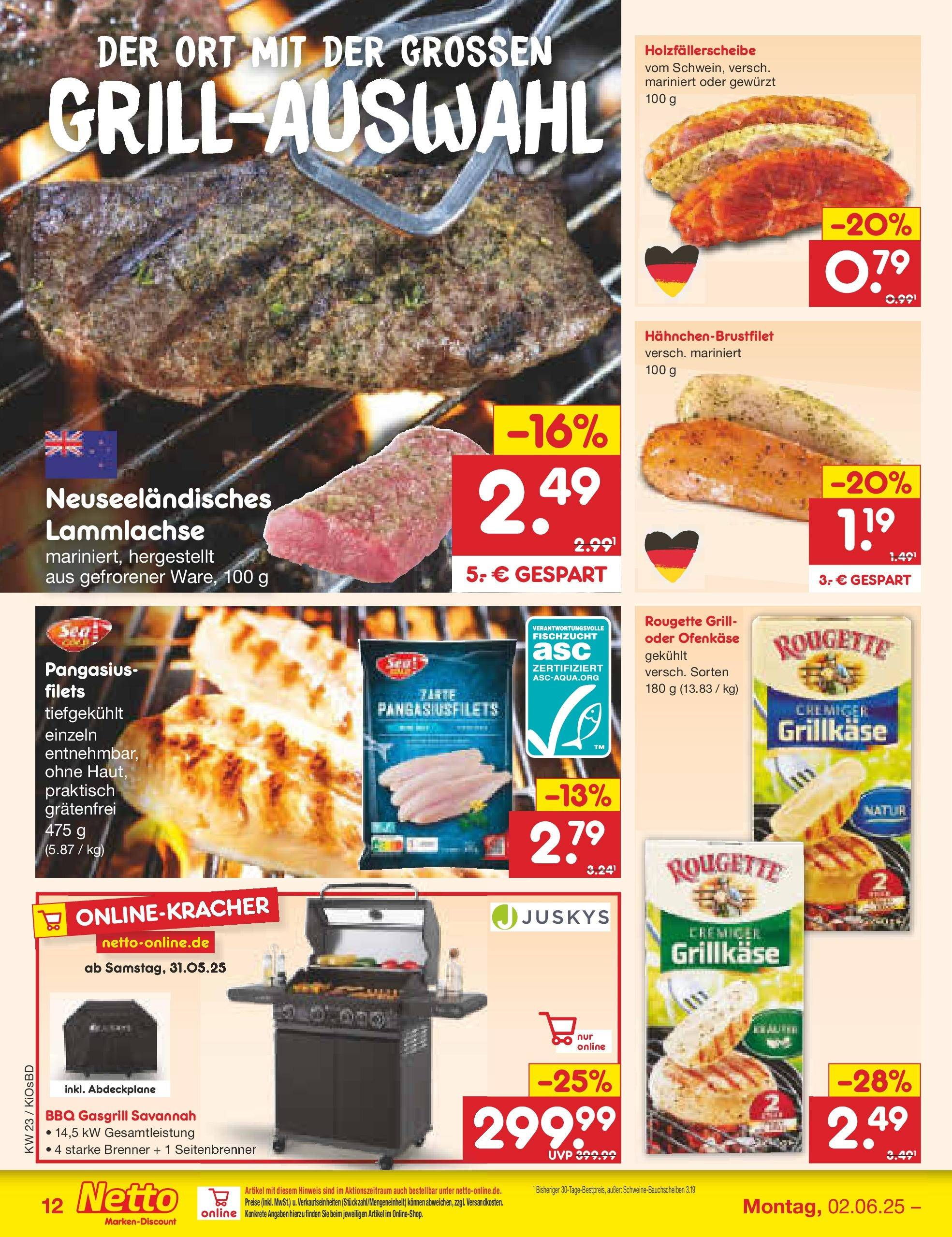 Netto Marken-Discount prospekt Mistelbach (ab 01.06.2025) » Angebote | Seite: 14 | Produkte: Grill