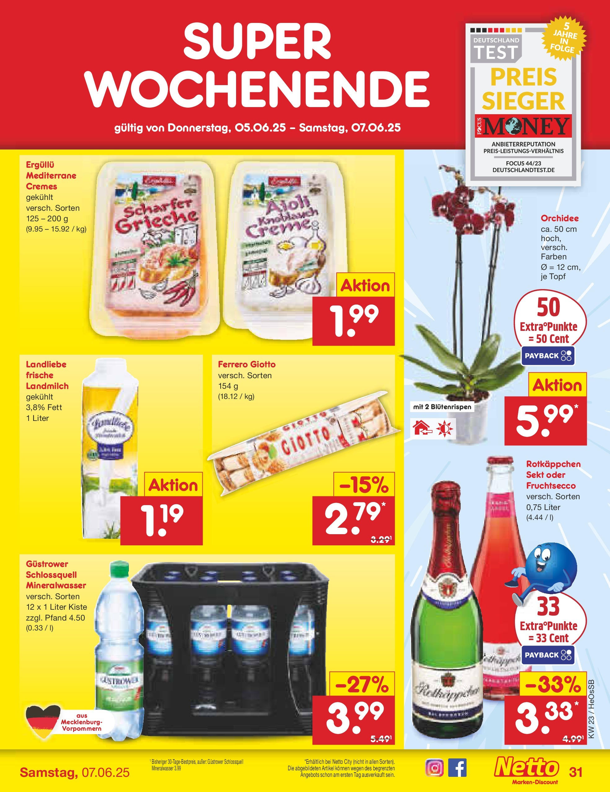 Netto Marken-Discount prospekt Kröpelin (ab 01.06.2025) » Angebote | Seite: 53 | Produkte: Rotkappchen sekt, Sekt, Fruchtsecco, Rotkäppchen