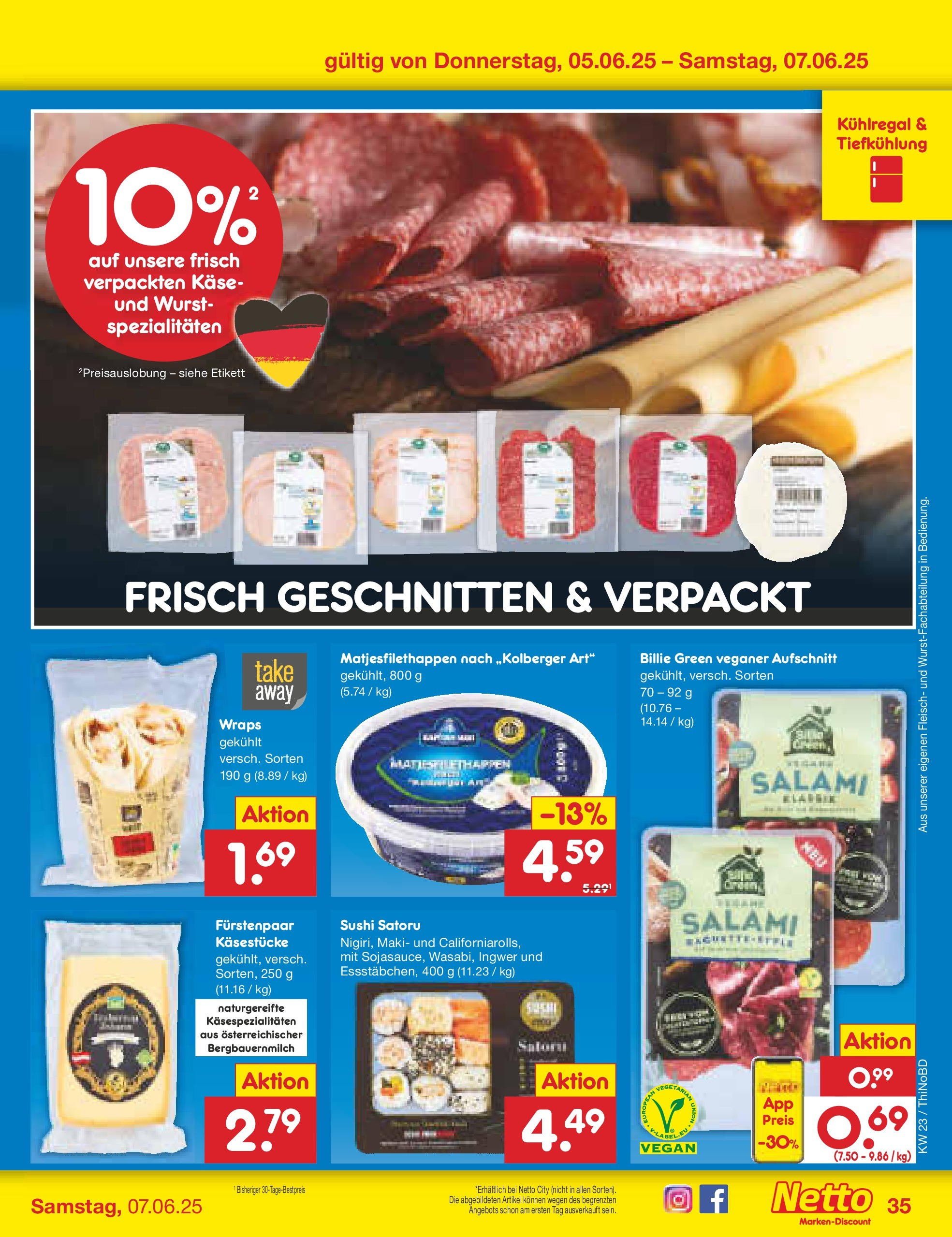 Netto Marken-Discount prospekt Herzberg (ab 01.06.2025) » Angebote | Seite: 59 | Produkte: Käse, Wurst, Salami, Fleisch