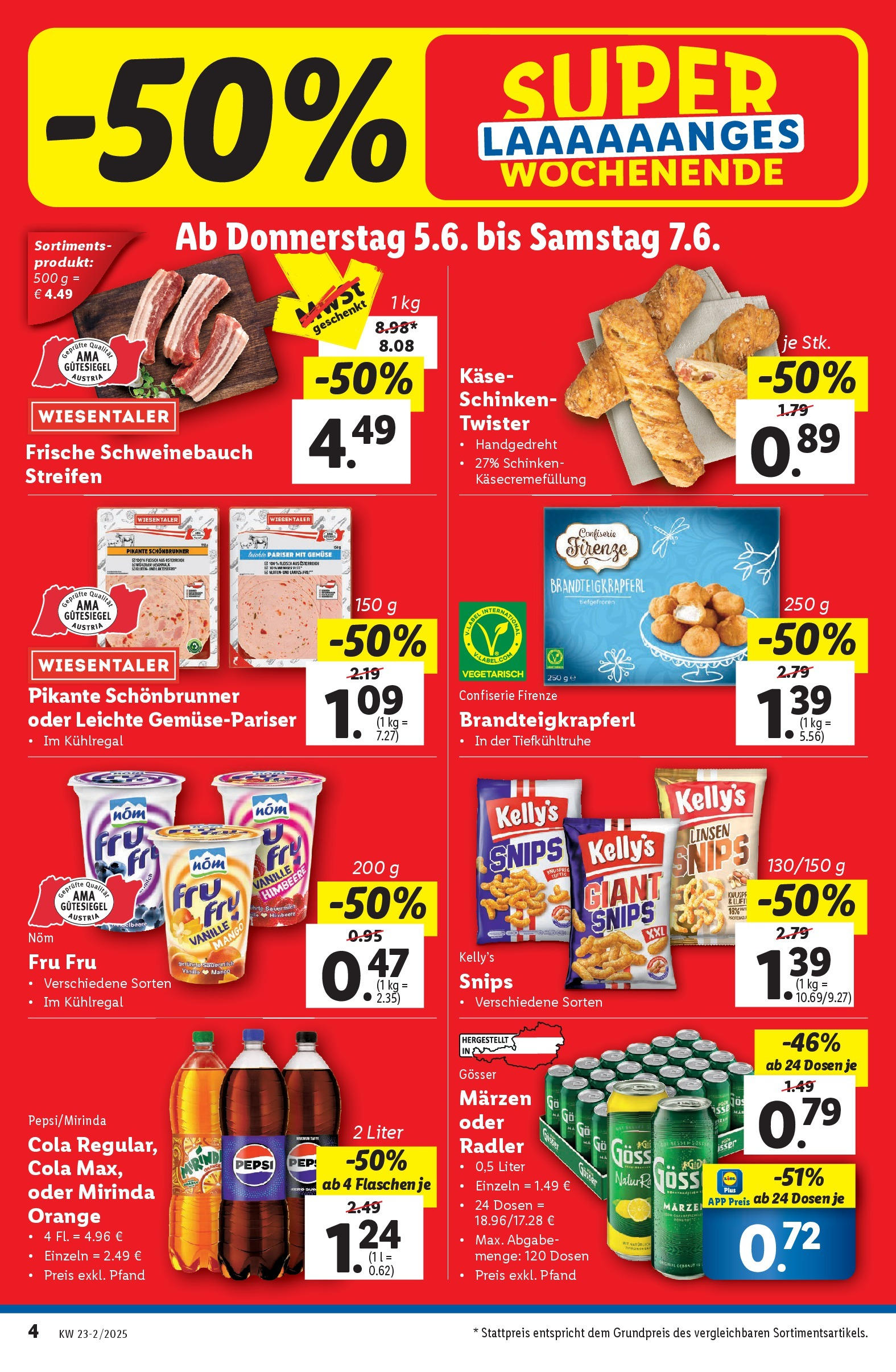Lidl Flugblatt - Wien ab 04.06.2025 - Angebote ab donnerstag | Seite: 6 | Produkte: Gemüse, Mango, Himbeere, Schinken