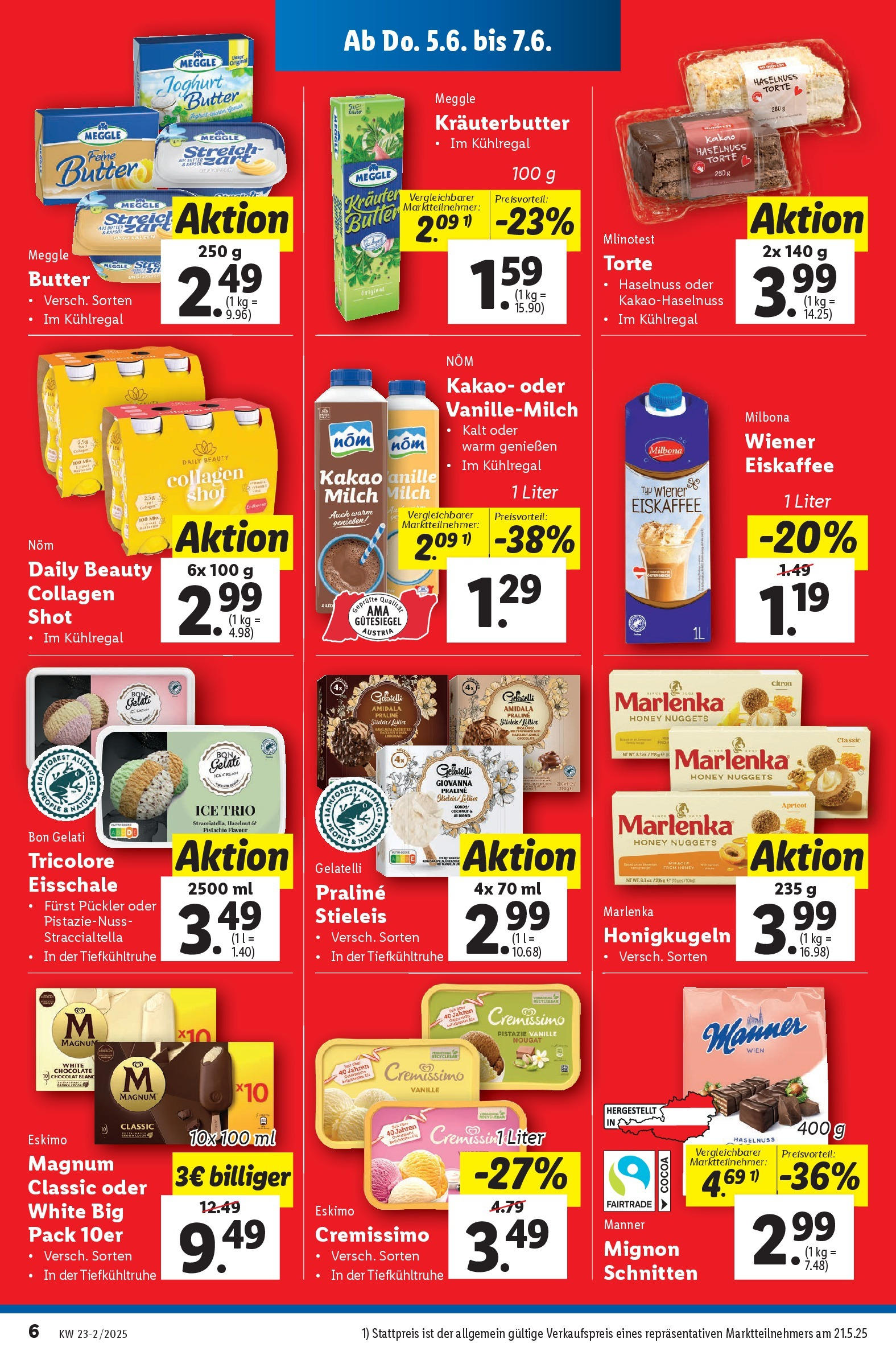 Lidl Flugblatt - Wien ab 04.06.2025 - Angebote ab donnerstag | Seite: 8 | Produkte: Rizsliszt, Milch, Butter, Joghurt