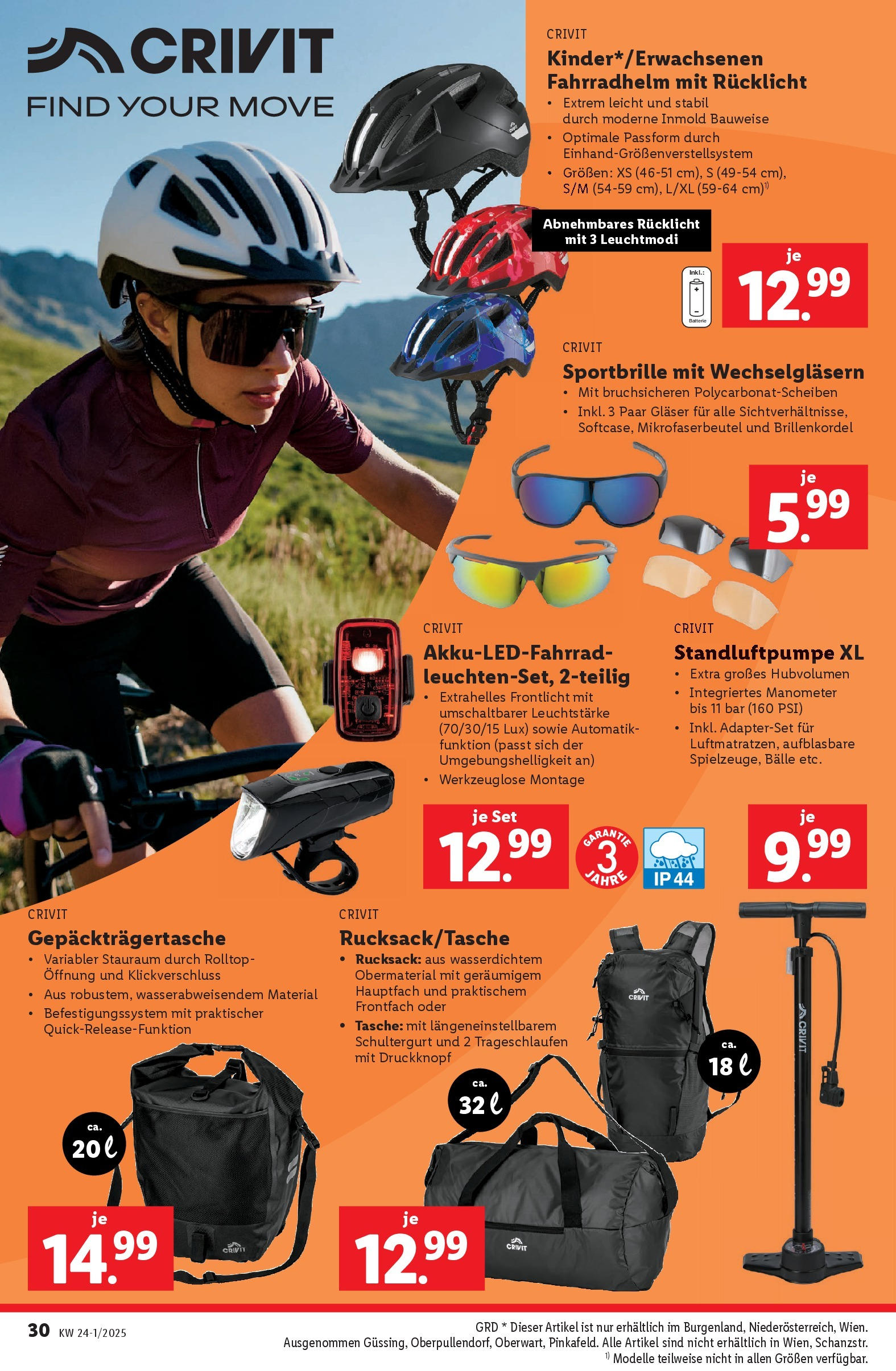 Lidl Flugblatt - Wien ab 04.06.2025 - Angebote ab donnerstag | Seite: 34 | Produkte: Rucksack, Tasche, Manometer