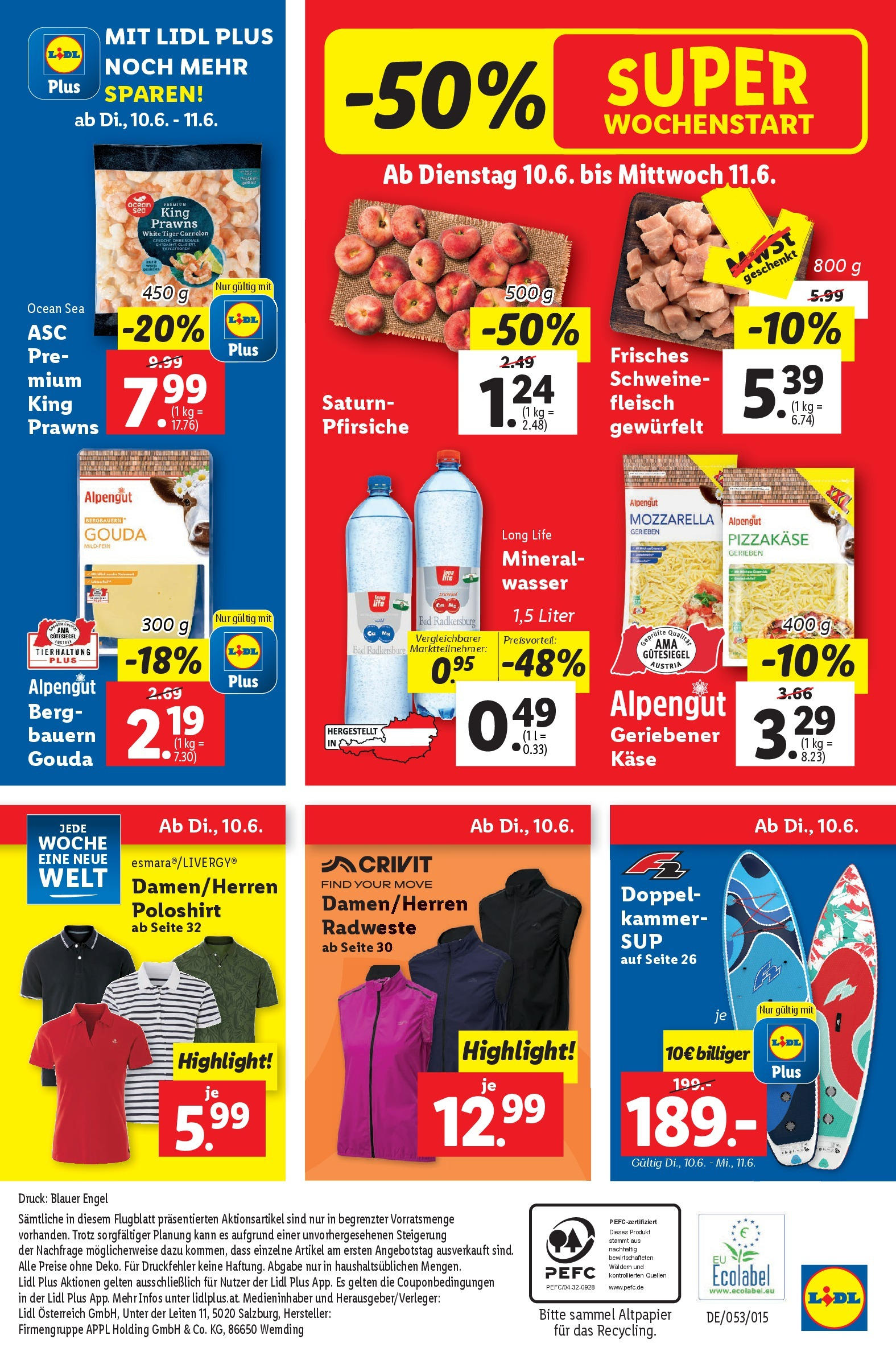 Lidl Flugblatt - Wien ab 04.06.2025 - Angebote ab donnerstag | Seite: 44 | Produkte: Wasser, Bad, Käse
