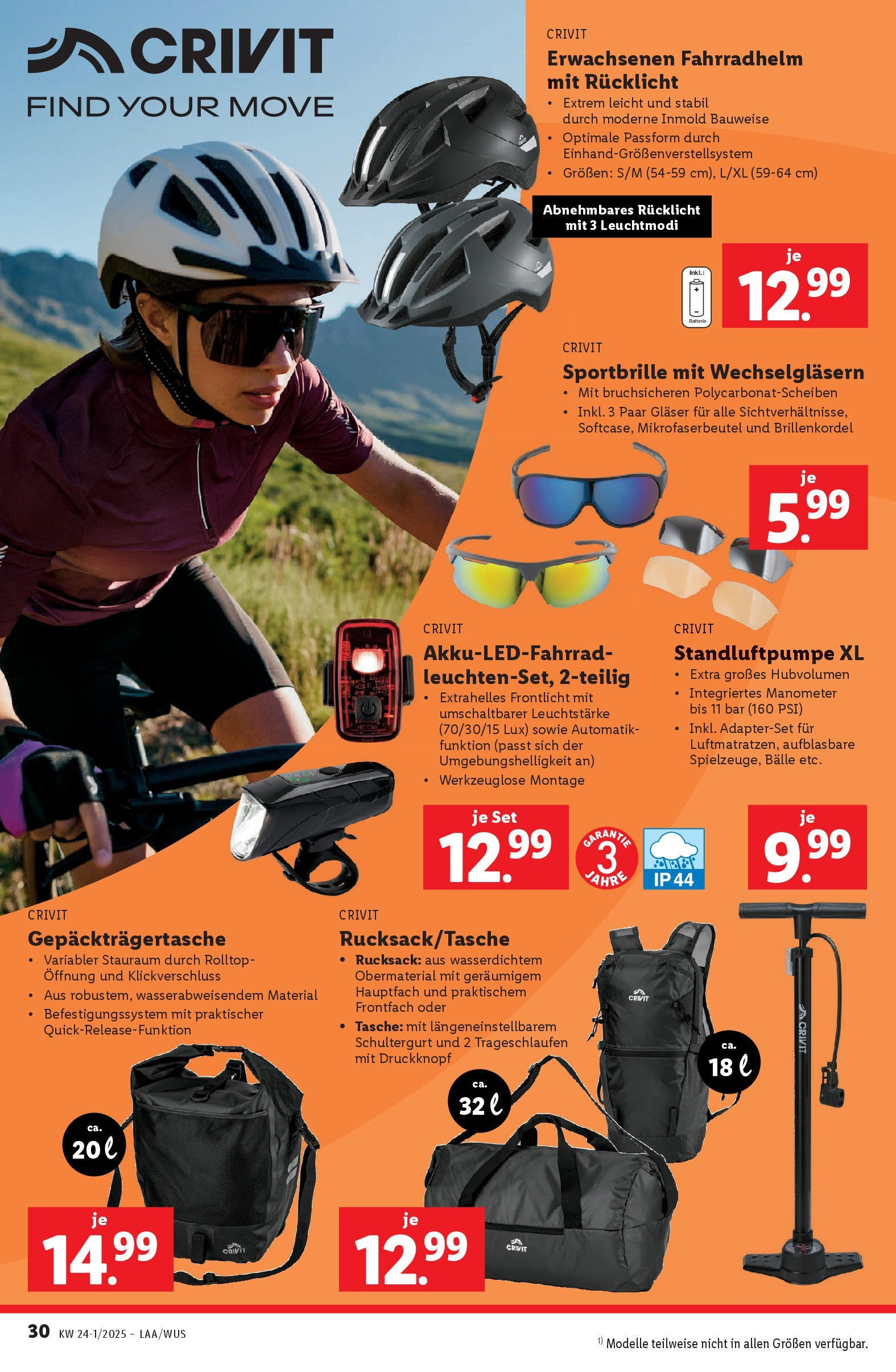 Lidl Flugblatt - Graz, Klagenfurt ab 04.06.2025 - Angebote ab donnerstag | Seite: 34 | Produkte: Rucksack, Tasche, Manometer