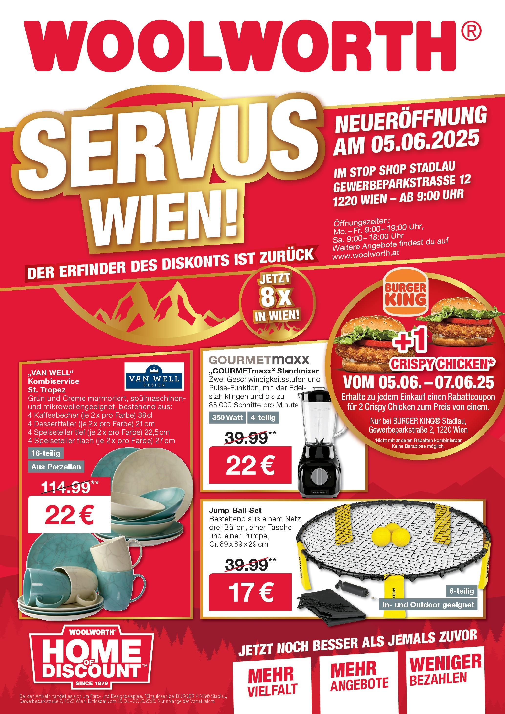 Woolworth Servus Wien! von 31.05.2025 - Aktuelle Angebote | Seite: 1 | Produkte: Uhr, Tasche, Creme