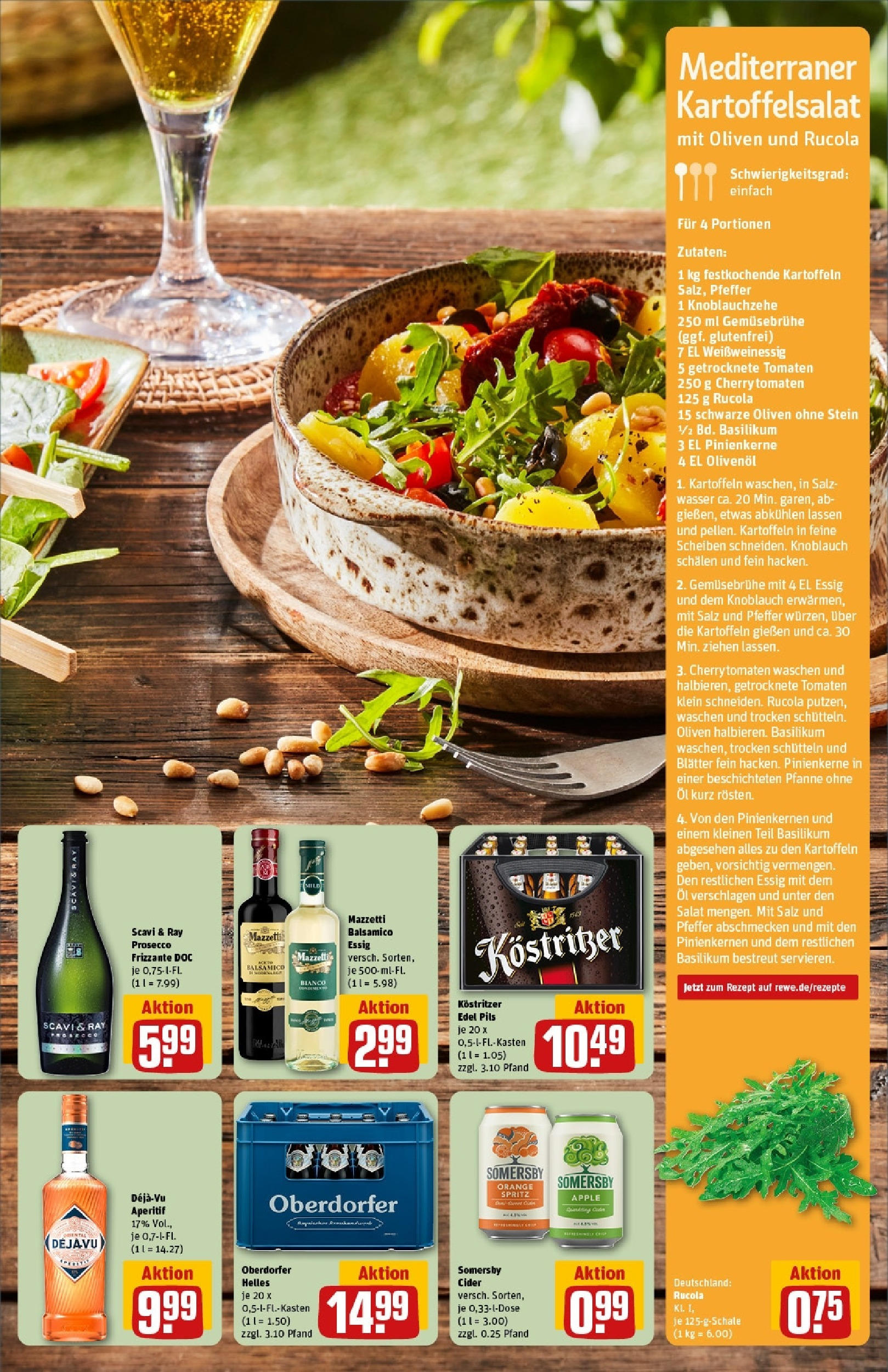 Rewe prospekt Potsdam / Zentrum Ost	 (ab 01.06.2025) zum Blättern » Angebote | Seite: 9 | Produkte: Ziegenkäse, Pistazien, Grunlander, Salami