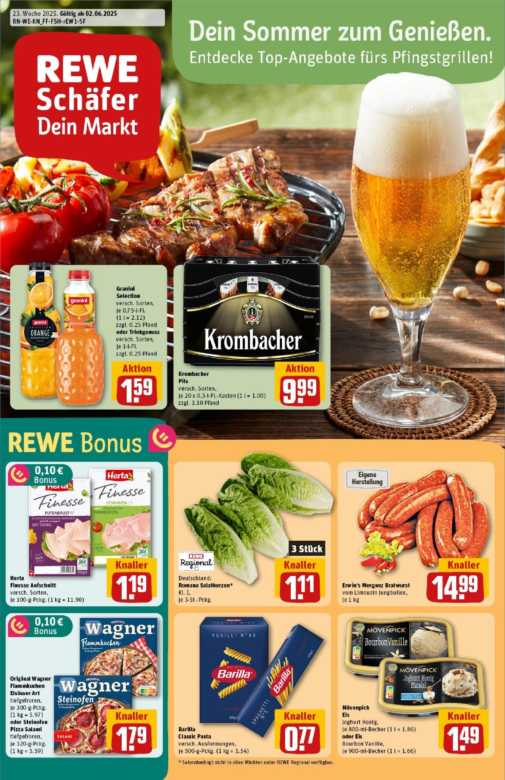 REWE Prospekt ab 01.06.2025 nächste Woche - Prospekt Köln / Porz Wahn	