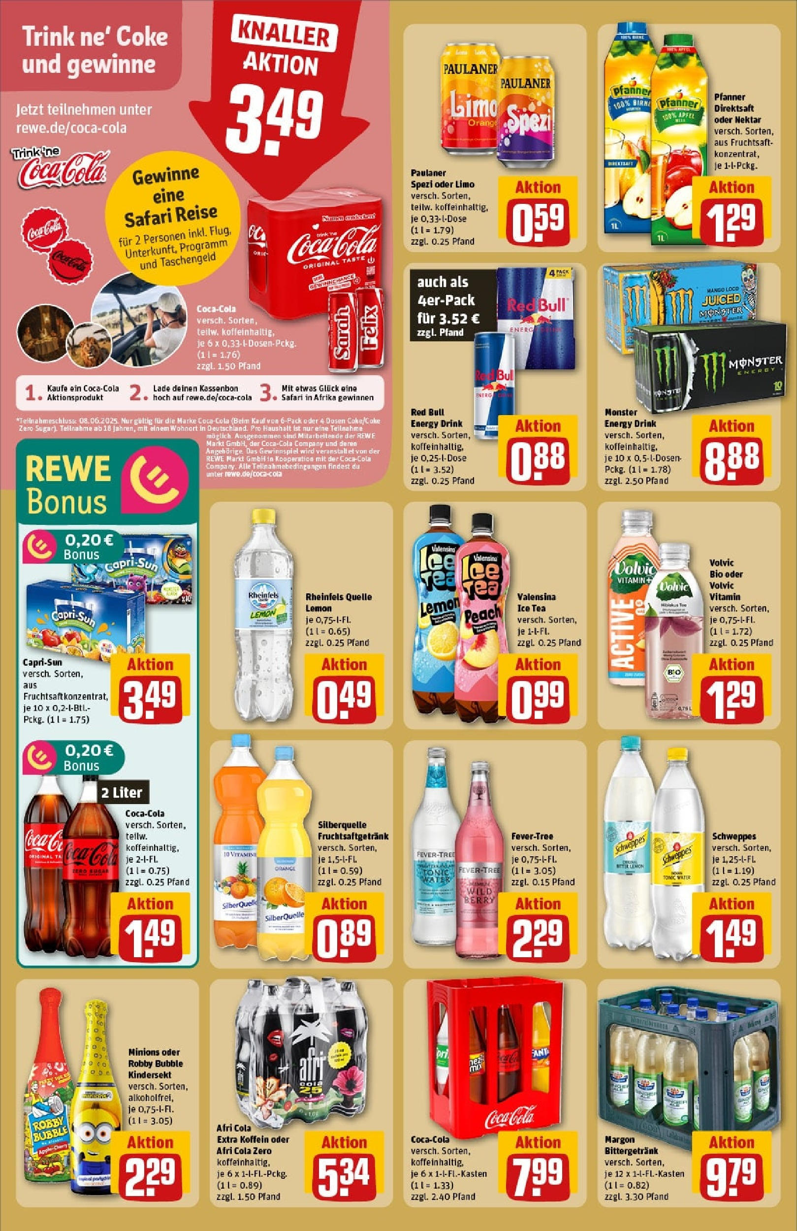 Rewe prospekt Görlitz / Rauschwalde	 (ab 01.06.2025) zum Blättern » Angebote | Seite: 20 | Produkte: Jim beam, Ouzo, Osborne, Weinschorle