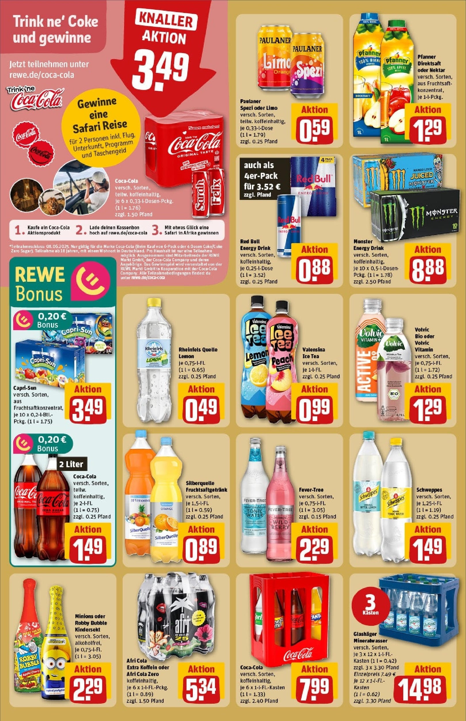 Rewe prospekt Rostock / Südstadt	 (ab 01.06.2025) zum Blättern » Angebote | Seite: 22 | Produkte: Ouzo, Osborne, Sekt, Vodka