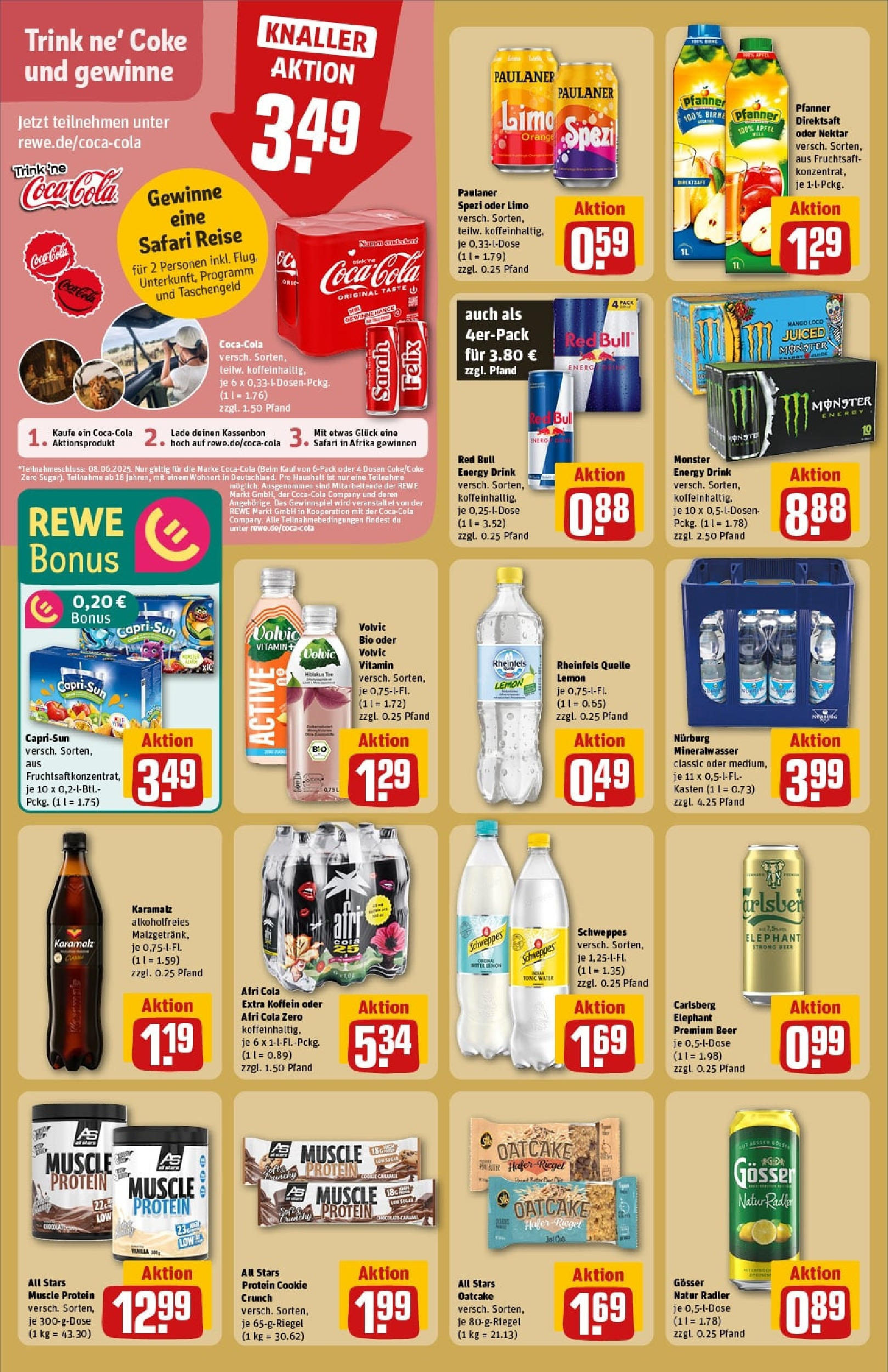 Rewe prospekt Emmelshausen	 (ab 01.06.2025) zum Blättern » Angebote | Seite: 20 | Produkte: Osborne, Weinschorle, Vodka, Gin
