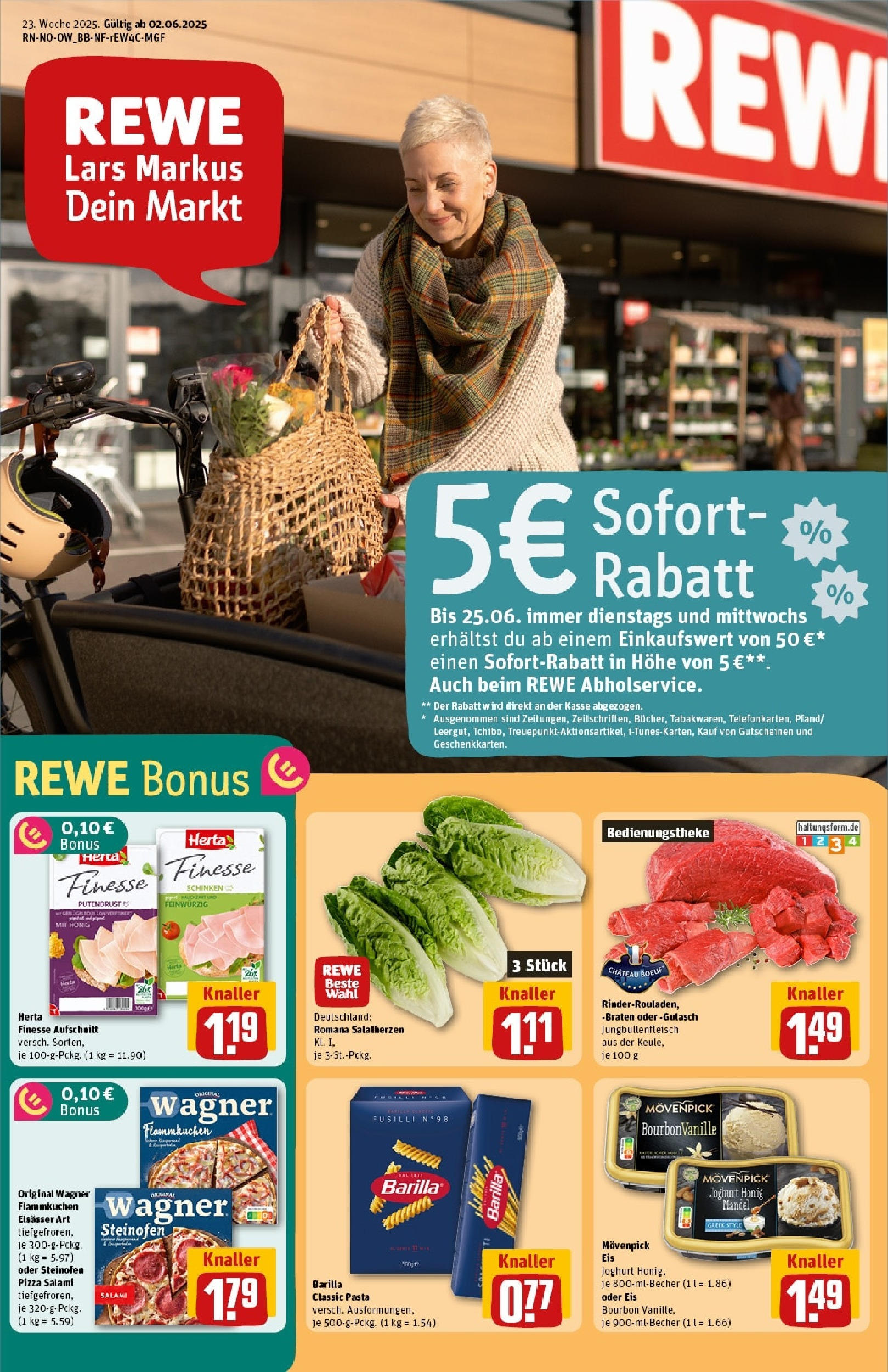 REWE Prospekt ab 01.06.2025 nächste Woche - Prospekt Bad Driburg Vorschau von dem Prospekt des Geschäftes Rewe, gültig ab dem 01.06.2025