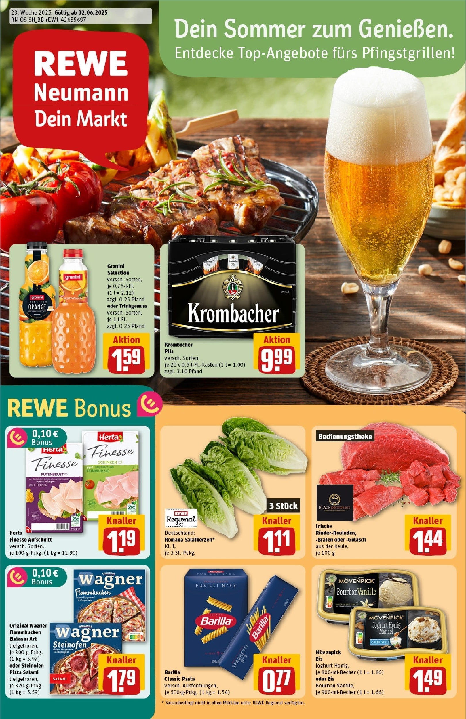 REWE Prospekt ab 01.06.2025 nächste Woche - Prospekt Leipzig / Gohlis-Süd Vorschau von dem Prospekt des Geschäftes Rewe, gültig ab dem 01.06.2025