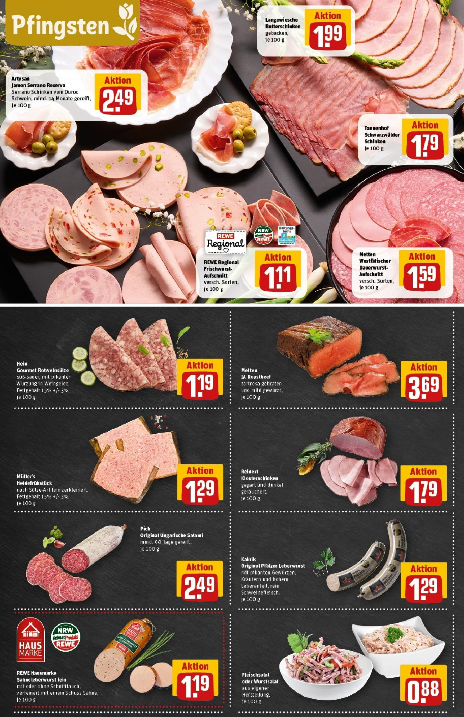 Rewe prospekt Duisburg / Bergheim	 (ab 01.06.2025) zum Blättern » Angebote | Seite: 10 | Produkte: Käse, Spargel, Gulasch, Fleisch