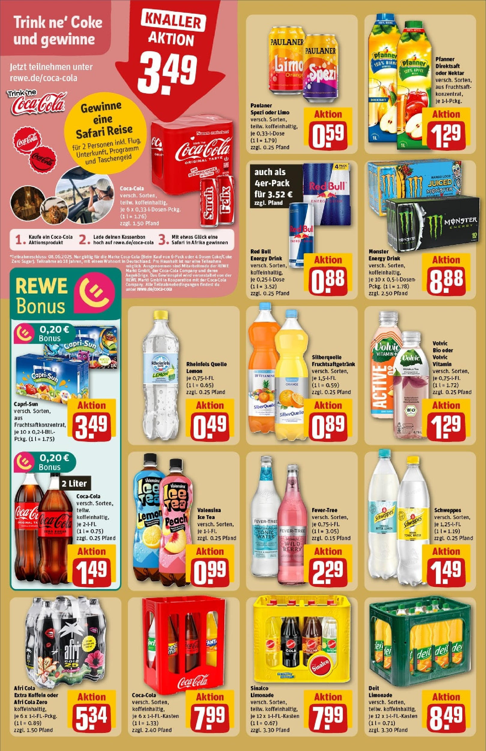 Rewe prospekt Duisburg / Bergheim	 (ab 01.06.2025) zum Blättern » Angebote | Seite: 20 | Produkte: Ouzo, Sekt, Bourbon, Underberg