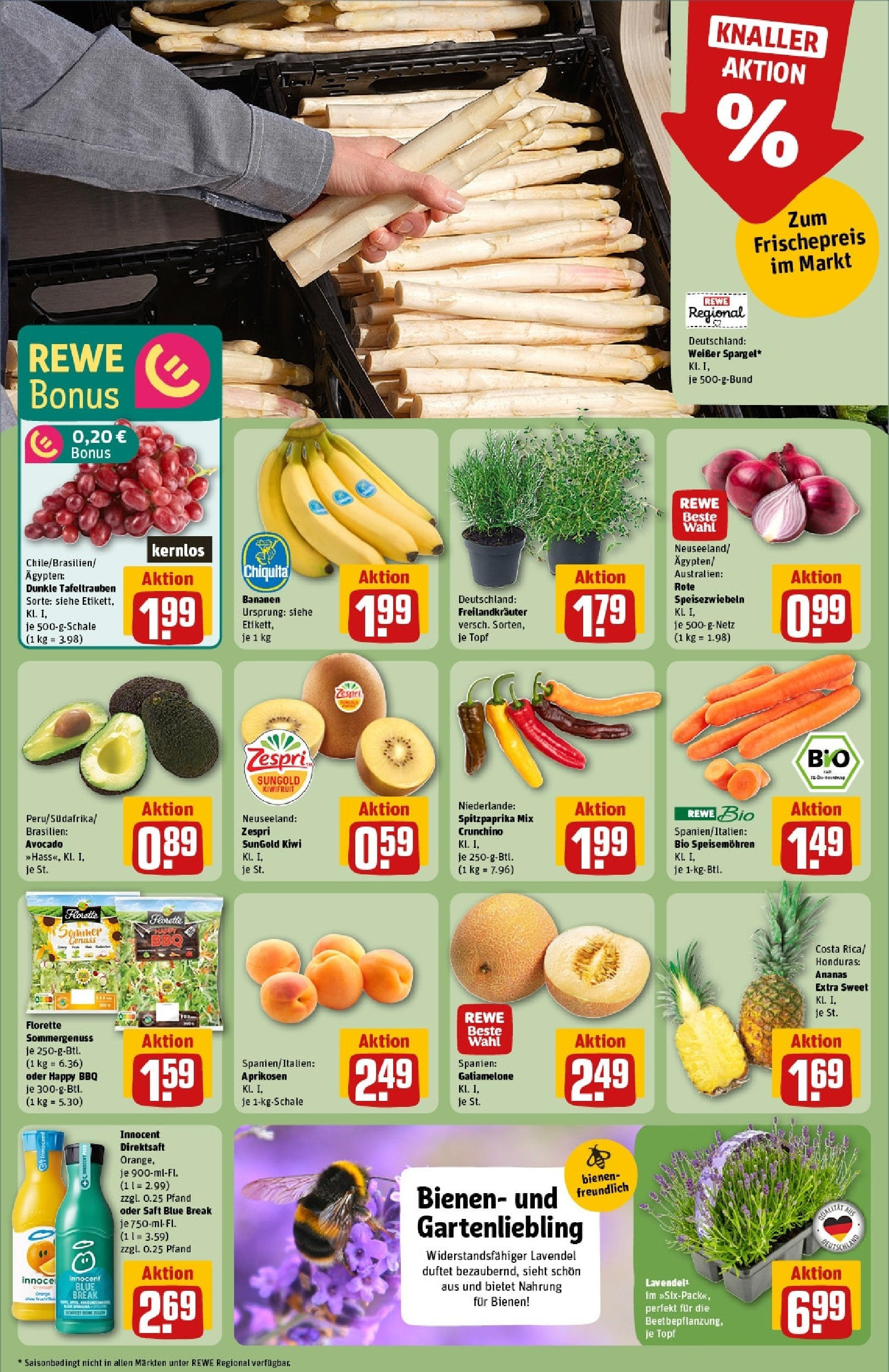 Rewe prospekt Hamburg / Wandsbek	 (ab 01.06.2025) zum Blättern » Angebote | Seite: 10 | Produkte: Hahnchen, Fleisch, Erbsen, Ente