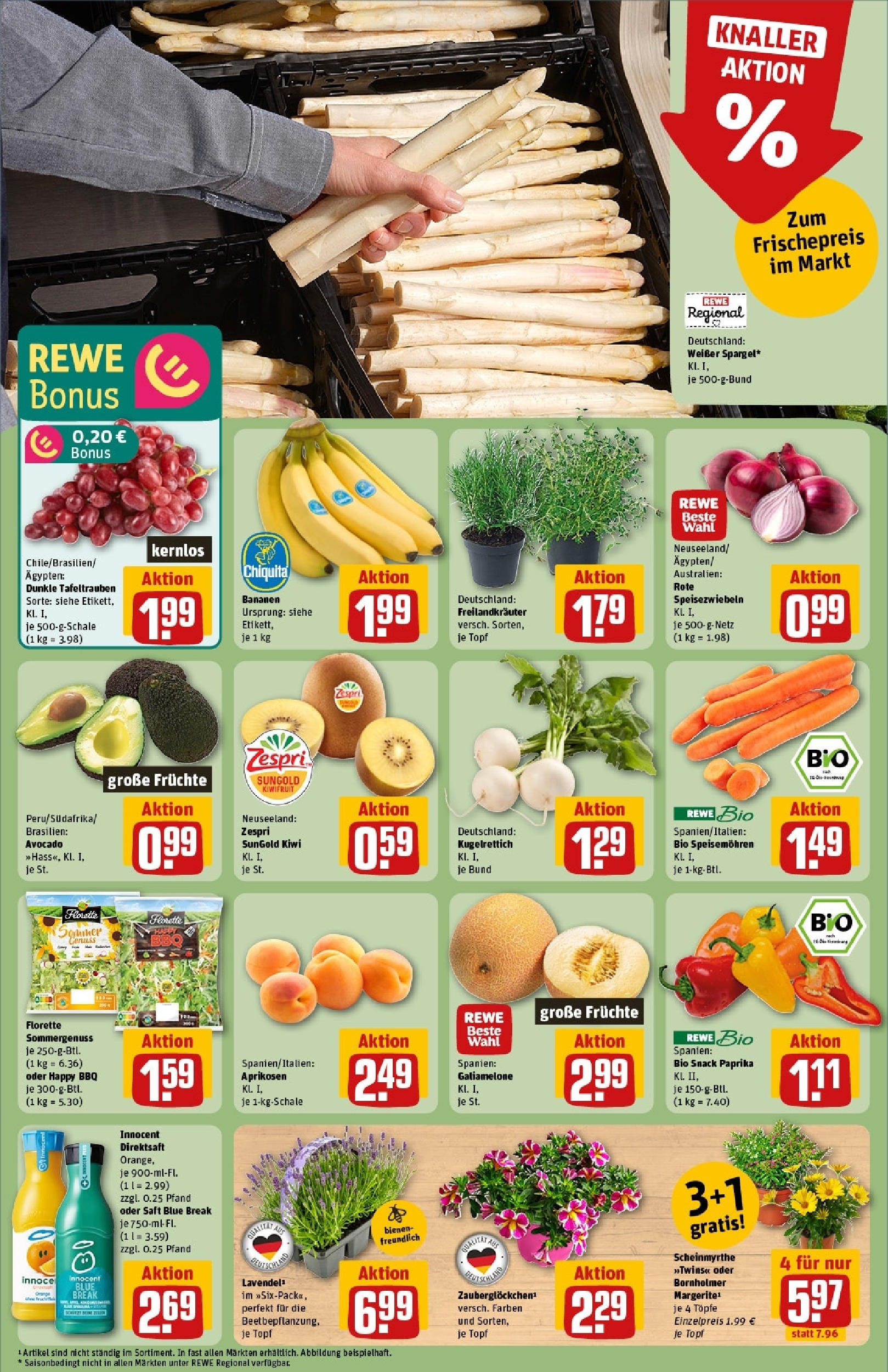 Rewe prospekt Weimar / Schöndorf	 (ab 01.06.2025) zum Blättern » Angebote | Seite: 10 | Produkte: Hahnchen, Kaninchen, Putenschnitzel, Fleisch