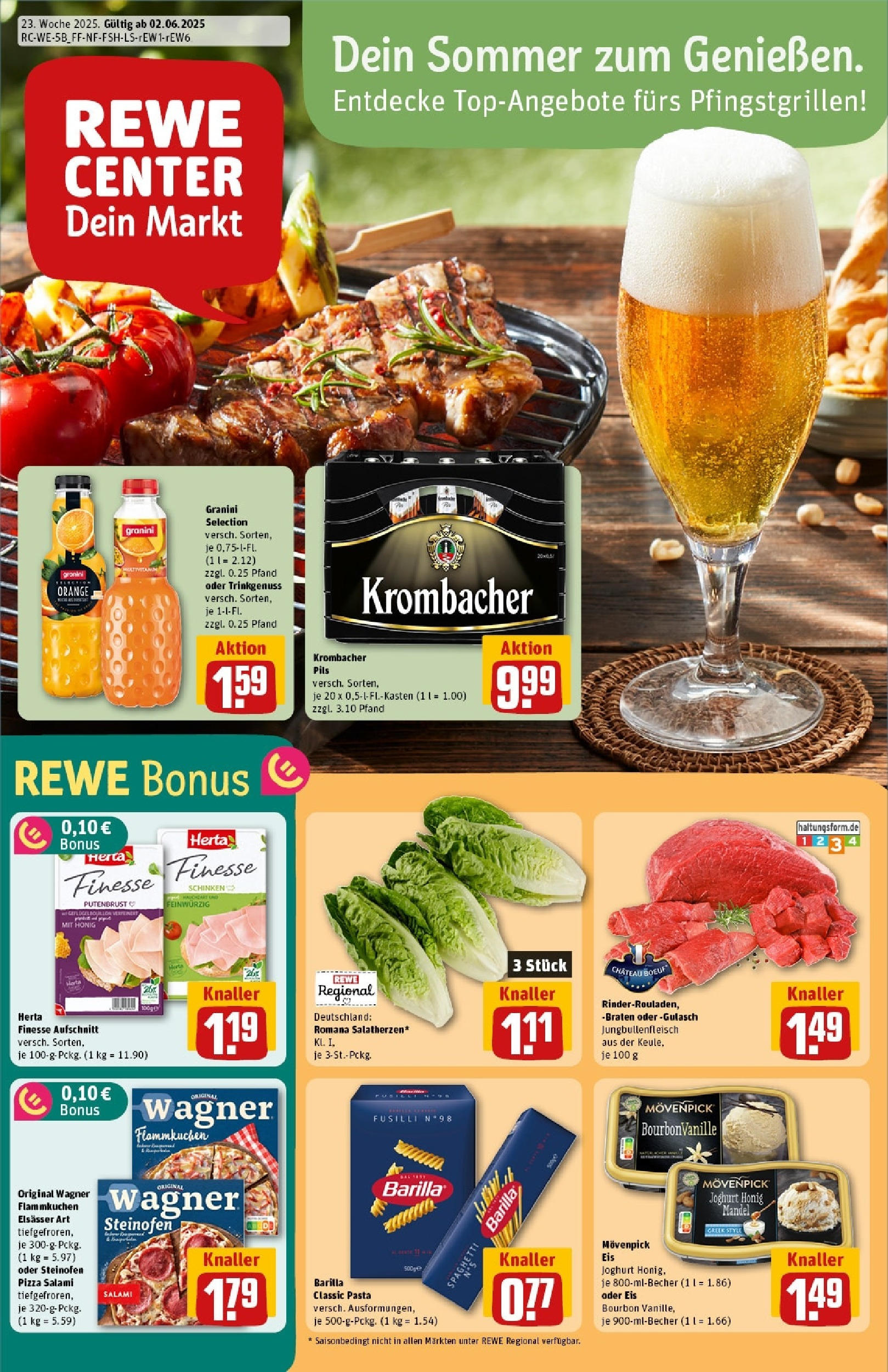 REWE Prospekt ab 01.06.2025 nächste Woche - Prospekt Alfter / Oedekoven Vorschau von dem Prospekt des Geschäftes Rewe, gültig ab dem 01.06.2025