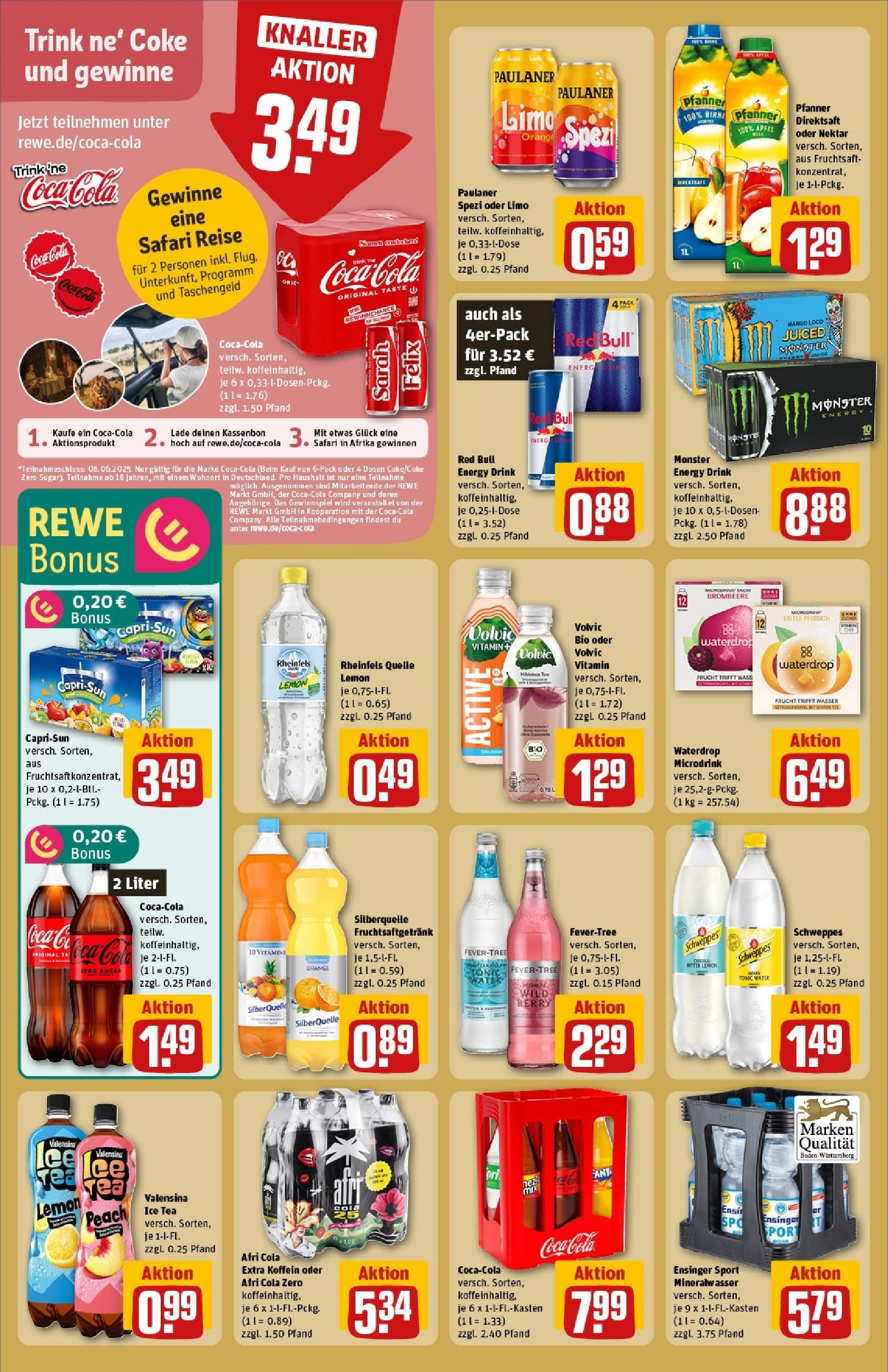 Rewe prospekt Ettlingen	 (ab 01.06.2025) zum Blättern » Angebote | Seite: 22 | Produkte: Jim beam, Cola, Campari, Underberg