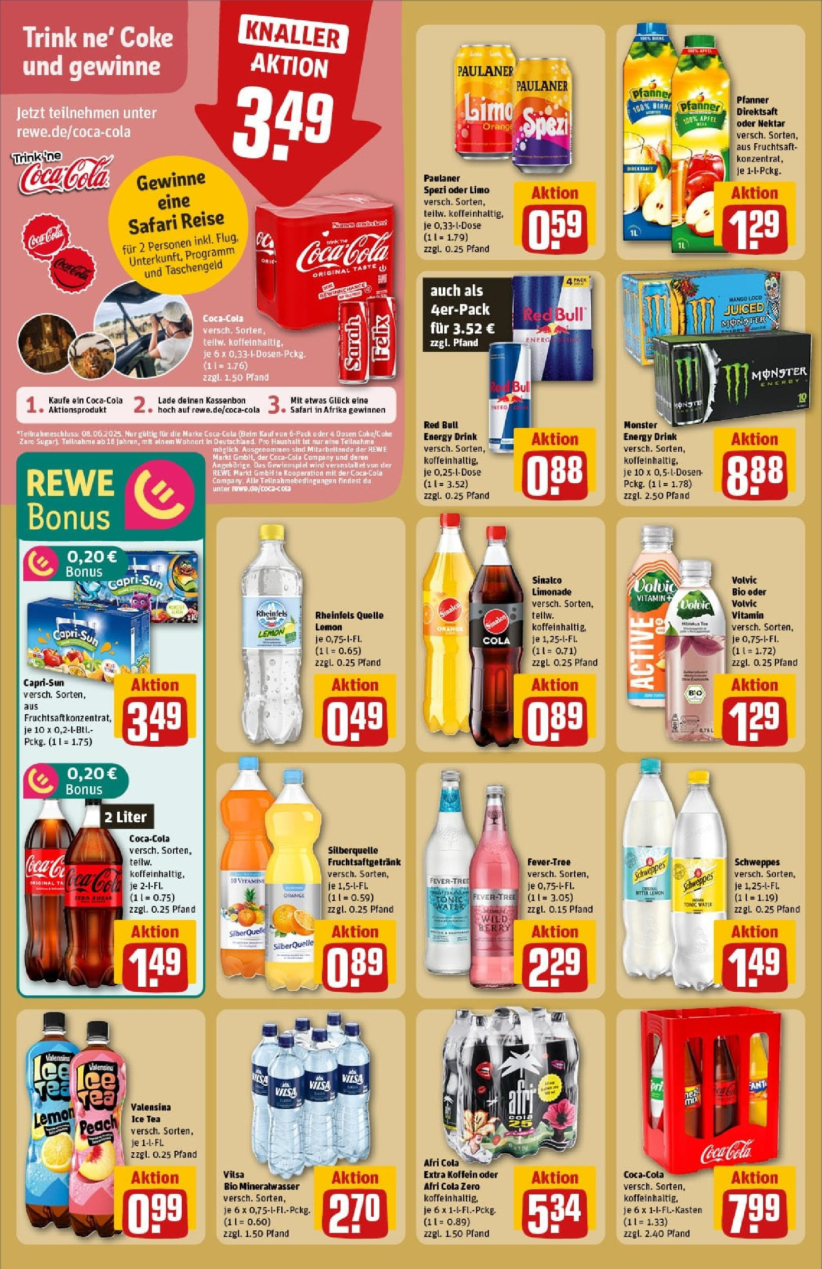 Rewe prospekt Bad Zwischenahn	 (ab 01.06.2025) zum Blättern » Angebote | Seite: 20 | Produkte: Bacardi, Furst von metternich, Vodka, Underberg