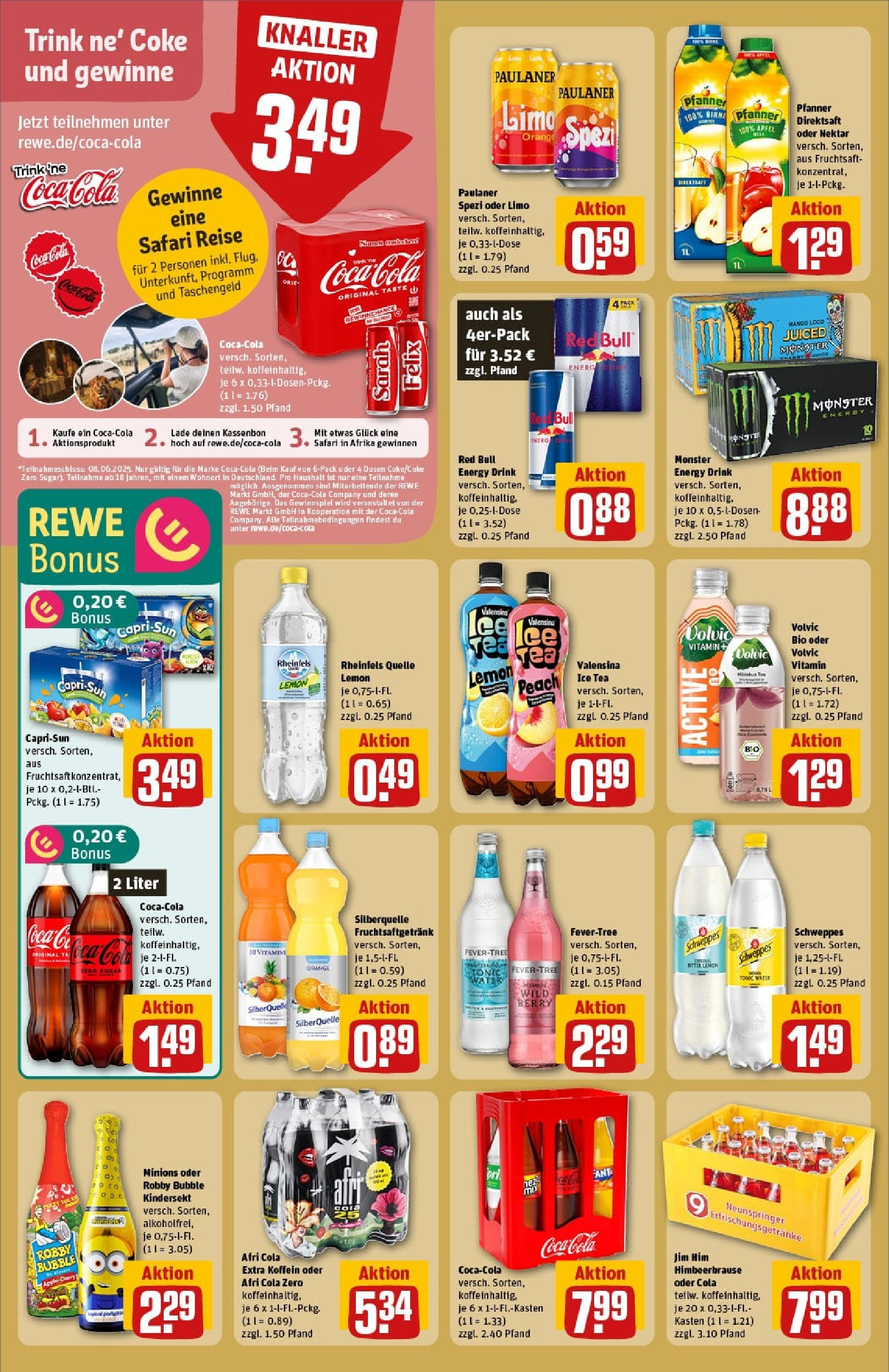 Rewe prospekt Weimar / Schöndorf	 (ab 01.06.2025) zum Blättern » Angebote | Seite: 26 | Produkte: Cola, Freixenet, Vodka, Underberg