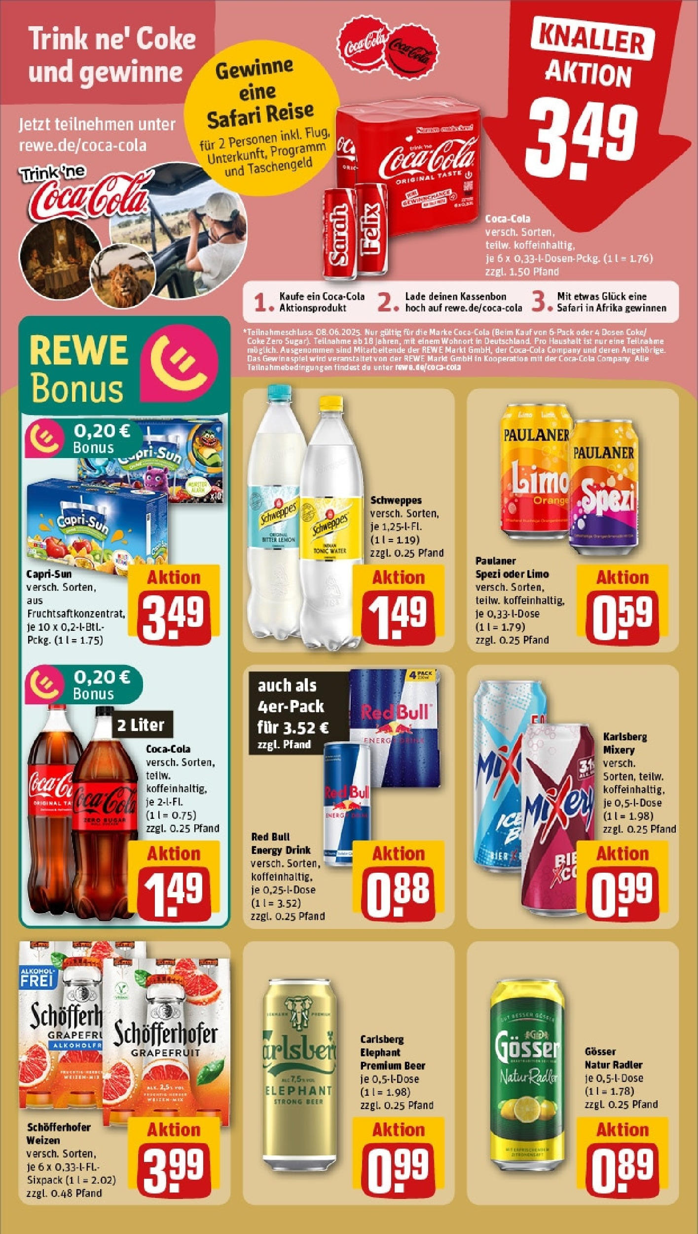Rewe prospekt Berlin / Steglitz	 (ab 01.06.2025) zum Blättern » Angebote | Seite: 20 | Produkte: Nescafe, Fruchtzwerge, Sonnenblumenol, Dolce gusto