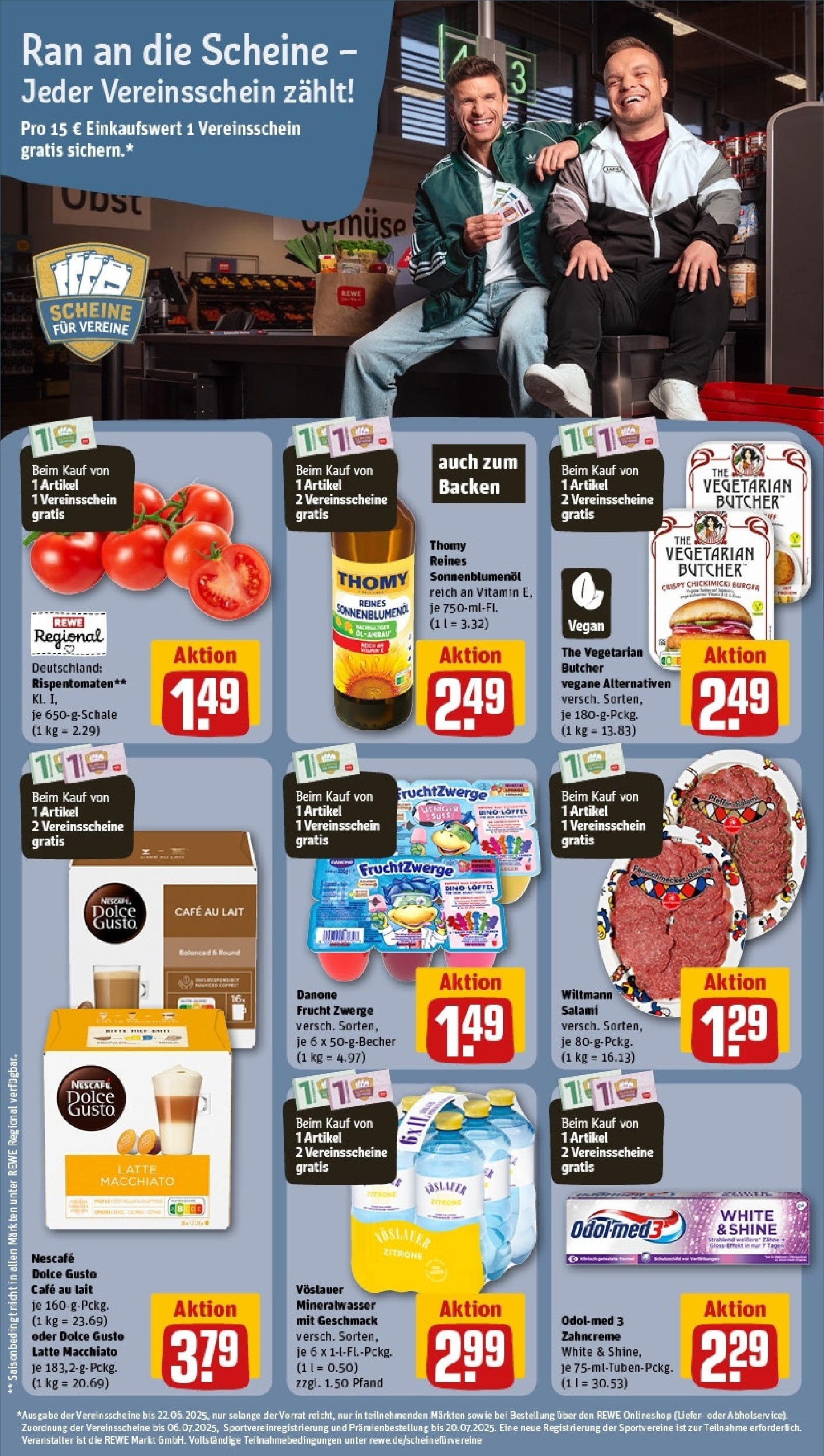 Rewe prospekt Berlin / Steglitz	 (ab 01.06.2025) zum Blättern » Angebote | Seite: 22 | Produkte: Balsamico, Olivenol, Creme, Gurken
