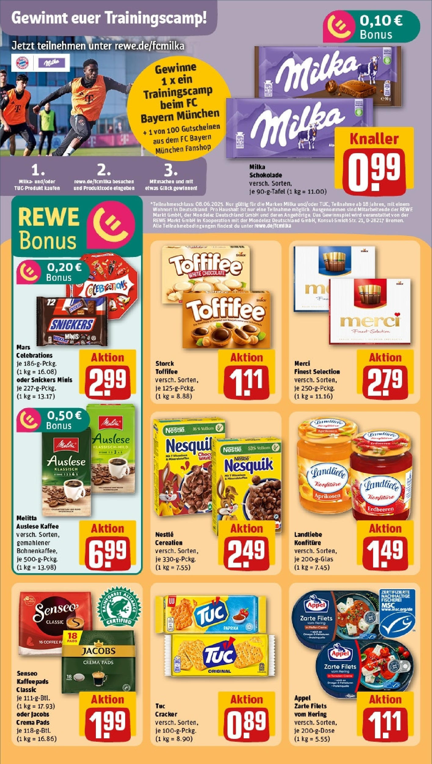 Rewe prospekt Berlin / Steglitz	 (ab 01.06.2025) zum Blättern » Angebote | Seite: 25 | Produkte: Kuchen, Uhr, Toilettenpapier, Feuchtes Toilettenpapier