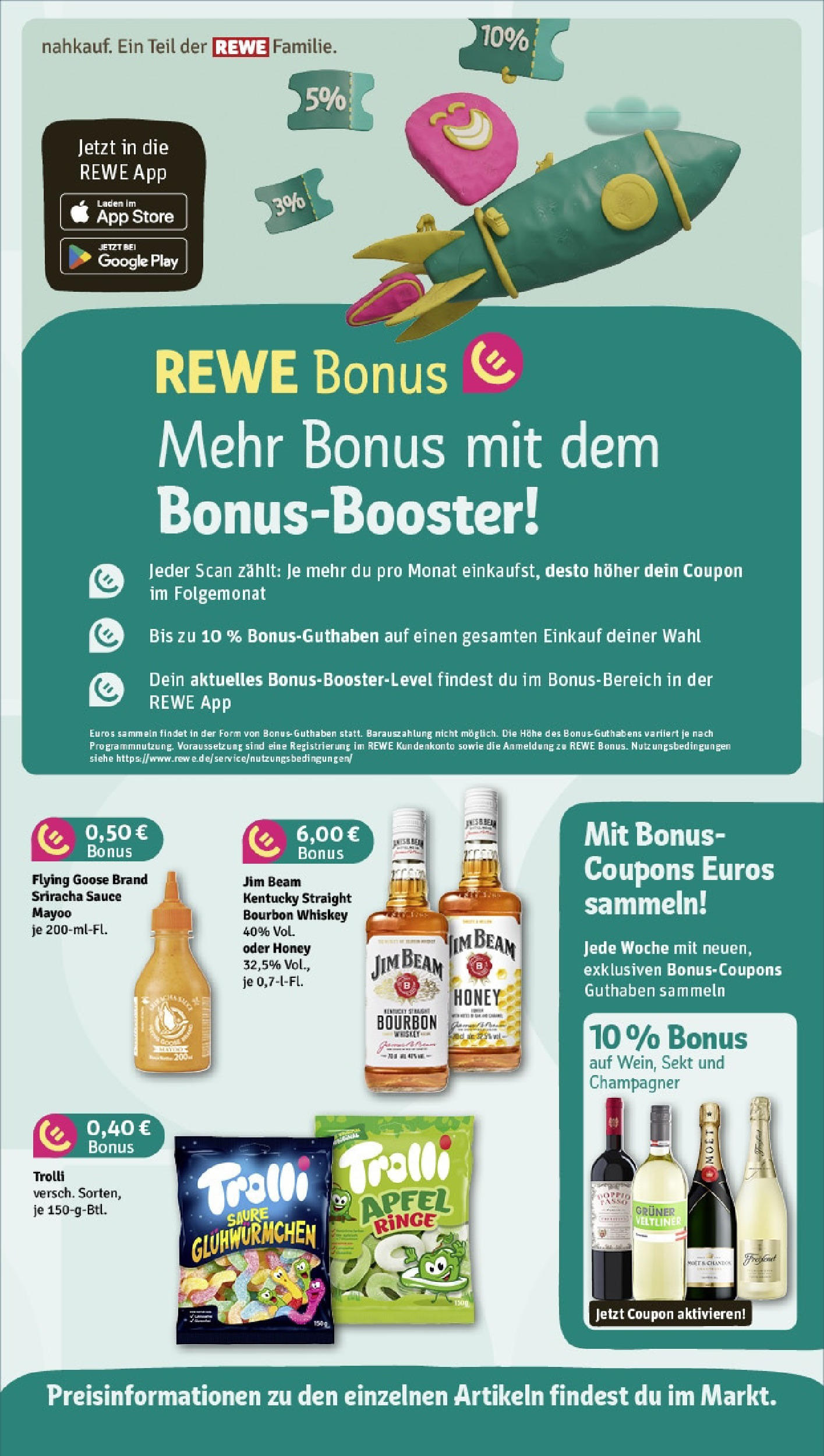 Rewe prospekt Maintal / Bischofsheim	 (ab 01.06.2025) zum Blättern » Angebote | Seite: 6 | Produkte: Jim beam, Sekt, Äpfel, Whiskey