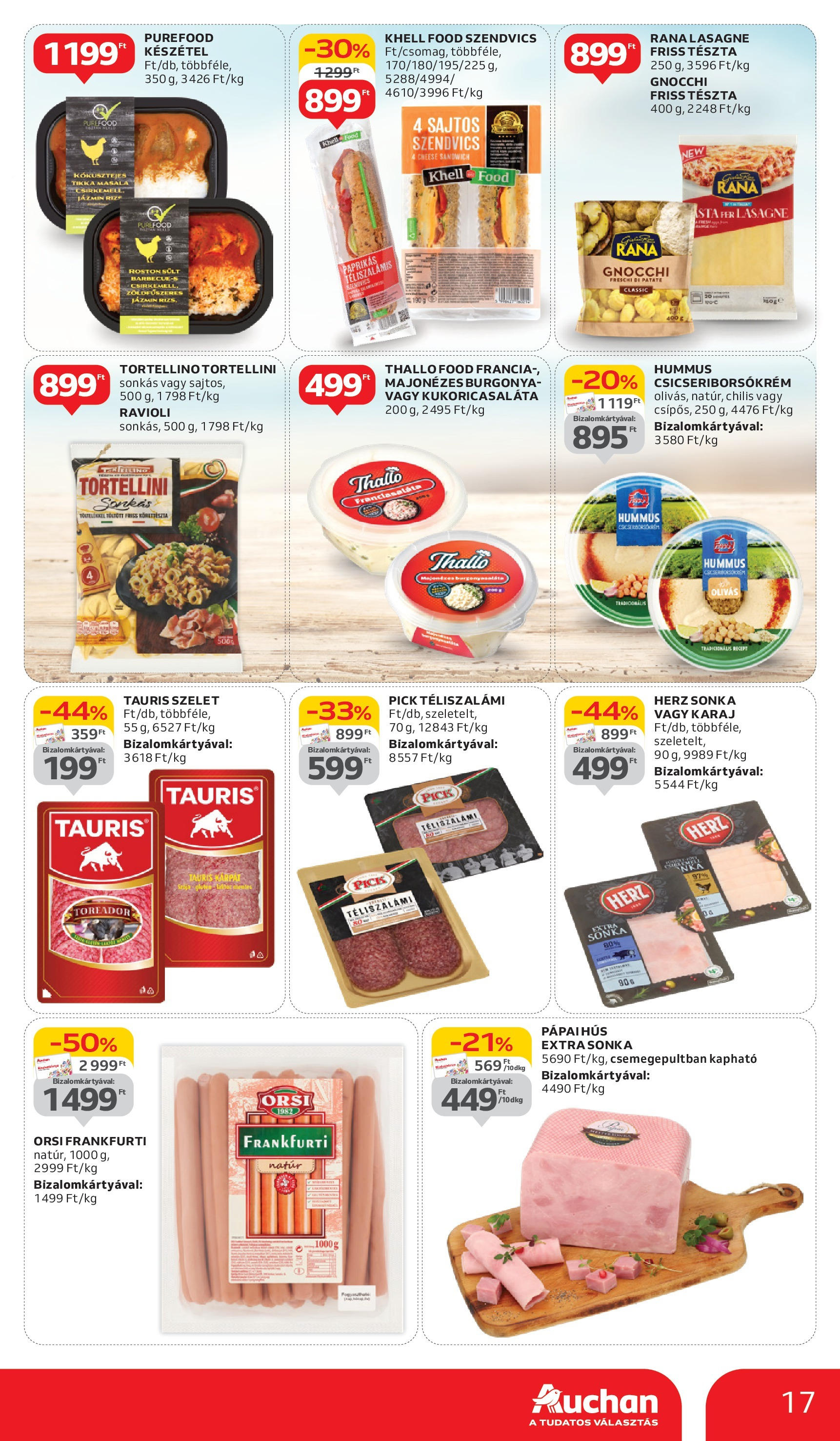 Auchan Akciós újság - 2025.05.29. -tól/töl > akció, lapozható szórólap 🛍️ | Oldal: 17 | Termékek: Tortellini, Tészta, Gnocchi, Téliszalámi