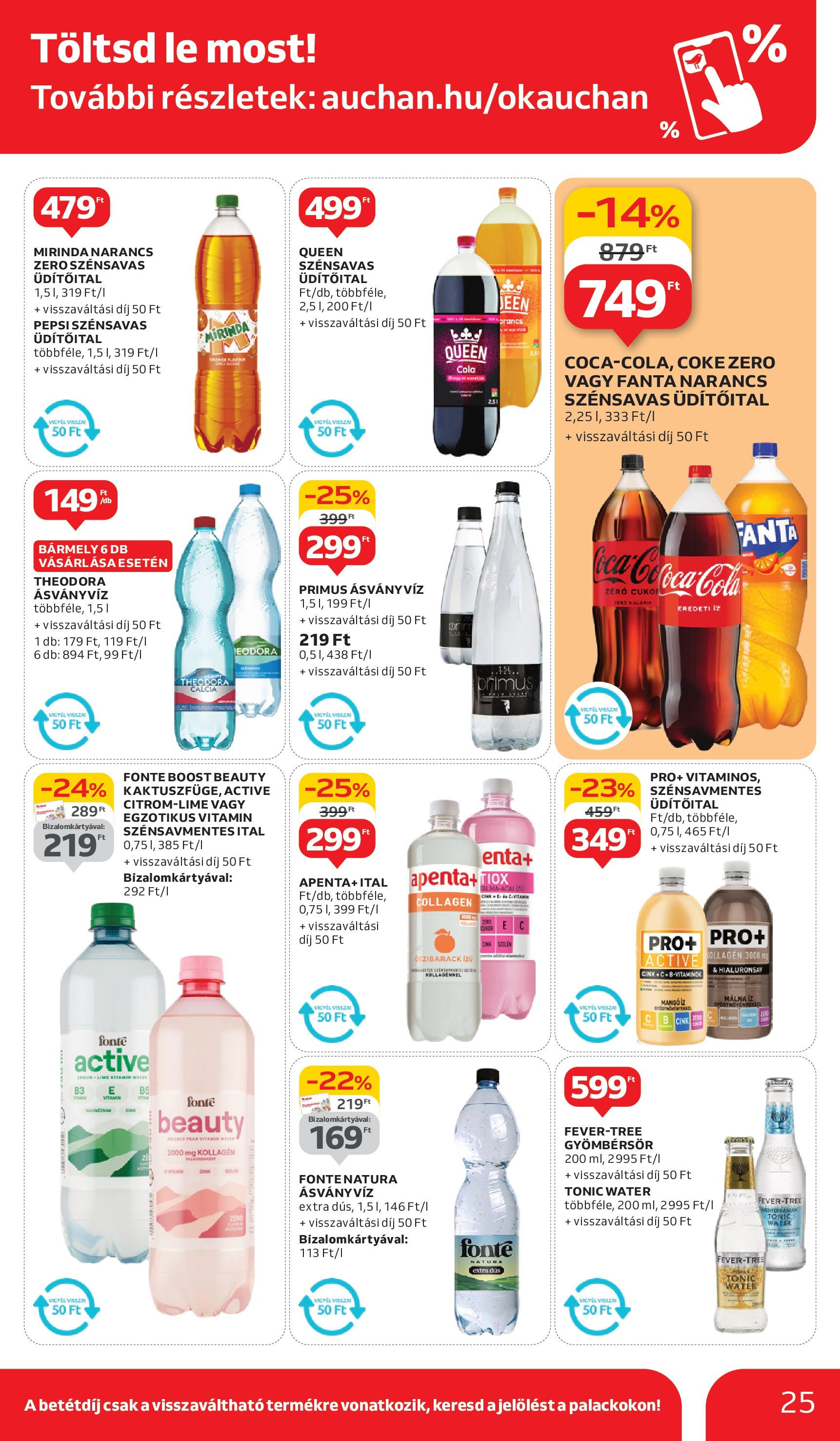 Auchan Akciós újság - 2025.05.29. -tól/töl > akció, lapozható szórólap 🛍️ | Oldal: 25 | Termékek: Őszibarack, Málna, Gyömbérsör, Narancs