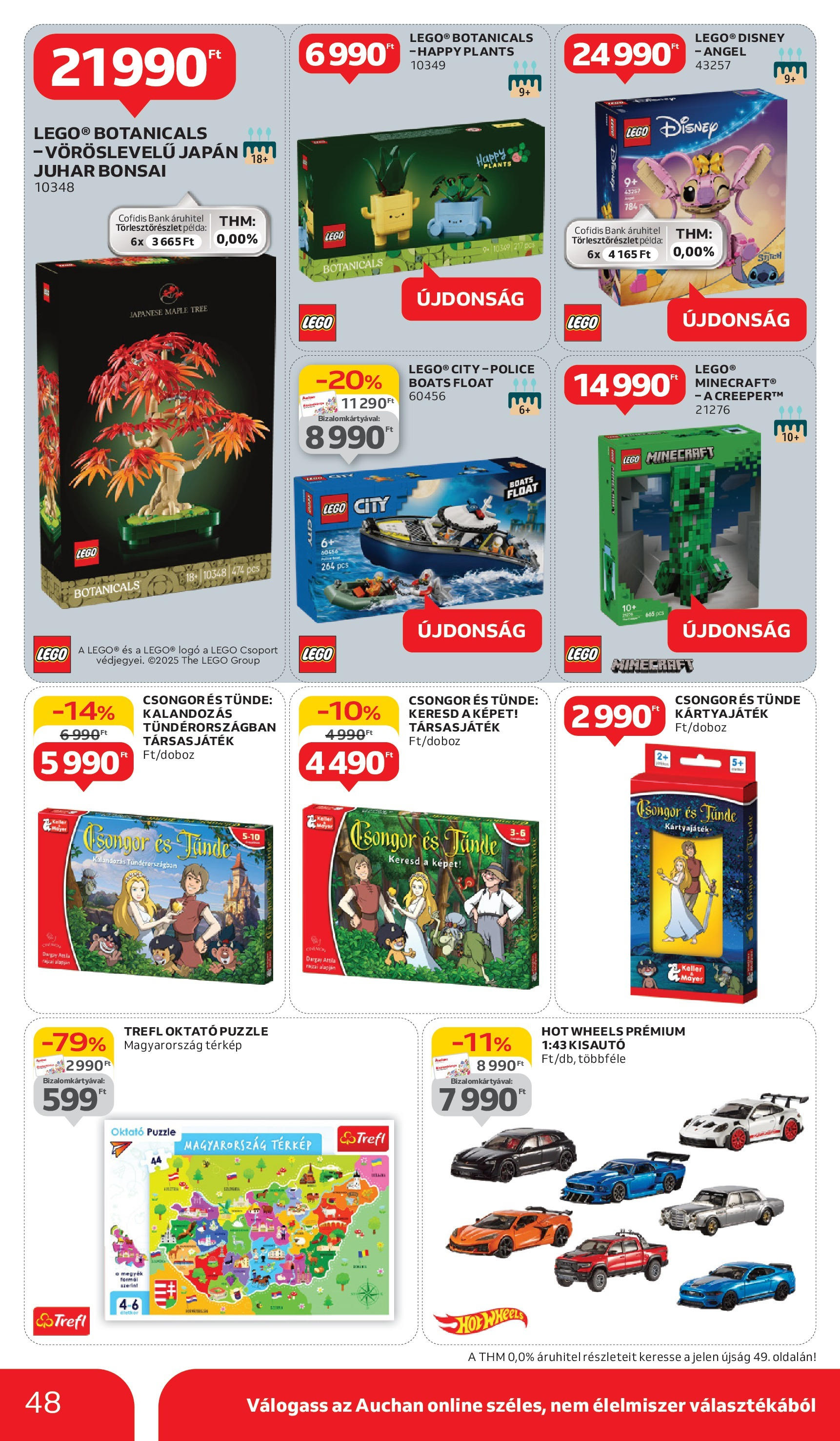 Auchan Akciós újság - 2025.05.29. -tól/töl > akció, lapozható szórólap 🛍️ | Oldal: 48 | Termékek: Puzzle, Társasjáték