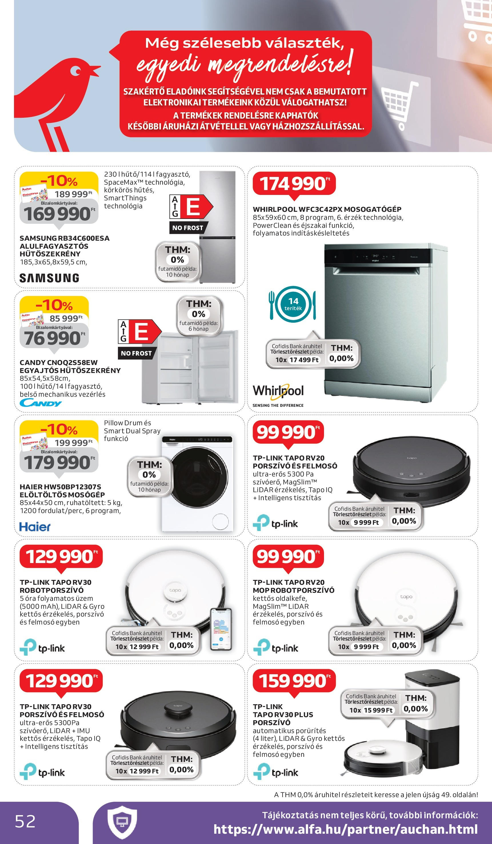 Auchan Akciós újság - 2025.05.29. -tól/töl > akció, lapozható szórólap 🛍️ | Oldal: 52 | Termékek: Felmosó, Porszívó, Alulfagyasztós hűtőszekrény, Samsung