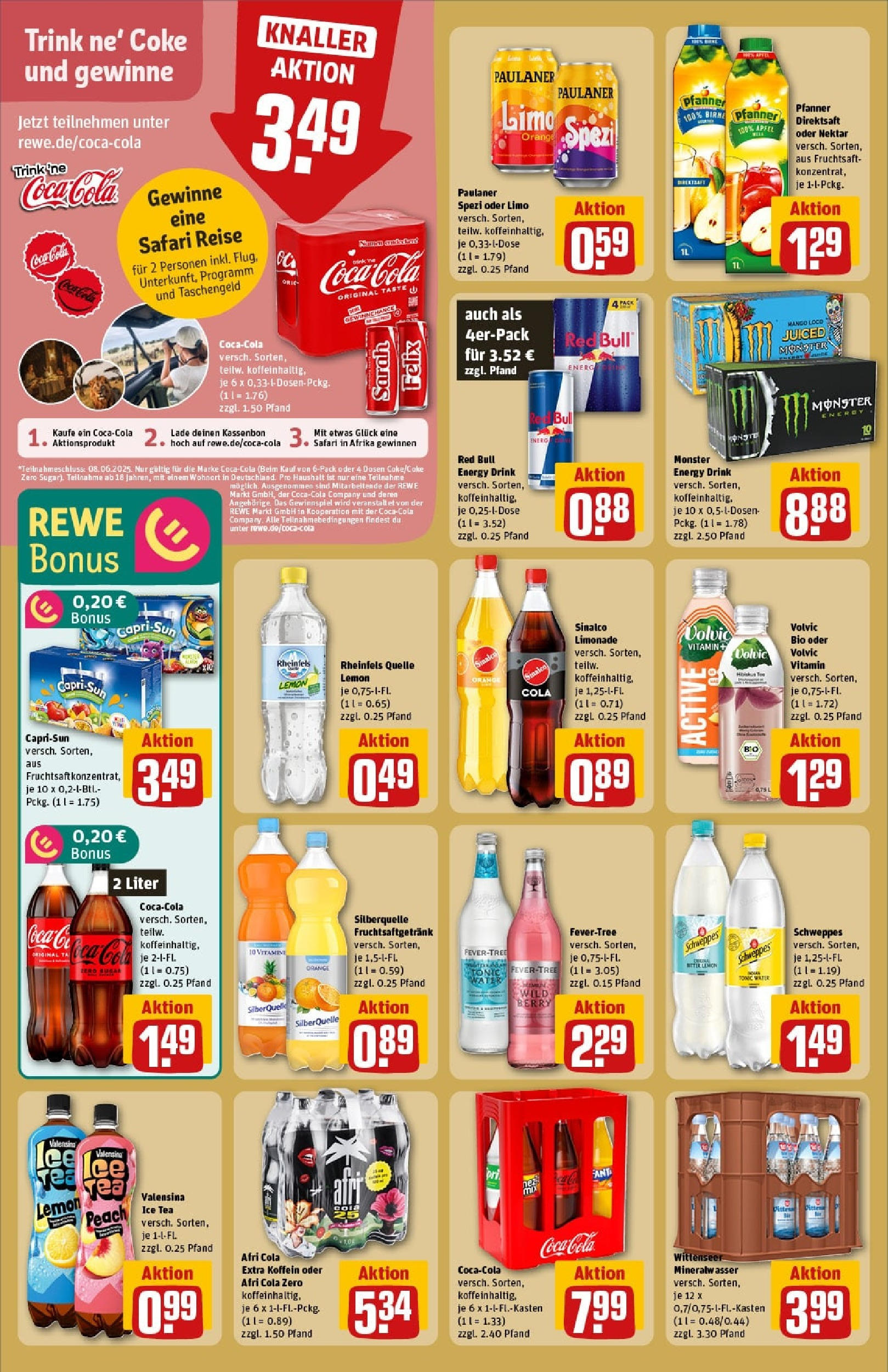 Rewe prospekt Geesthacht	 (ab 01.06.2025) zum Blättern » Angebote | Seite: 20 | Produkte: Cola, Freixenet, Campari, Weinschorle