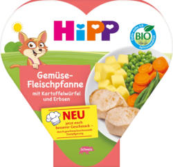 HiPP Kinderteller Gemüse-Fleischpfanne mit Kartoffelwürfeln & Erbsen, ab 1 Jahr