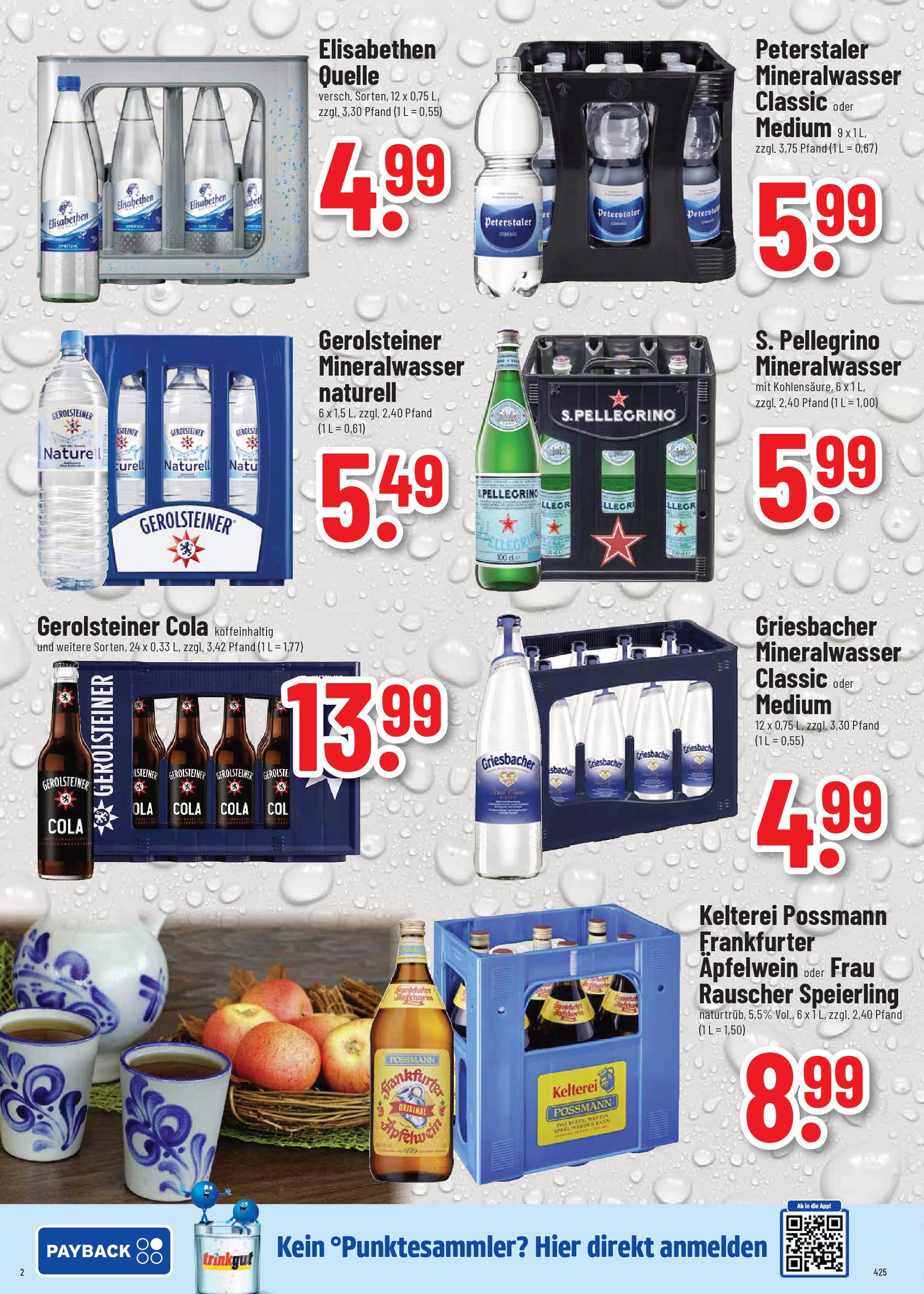Trinkgut prospekt Wiesenbach	 (ab 01.06.2025) » Angebote online | Seite: 2 | Produkte: Cola, Äpfel, Mineralwasser, Gerolsteiner