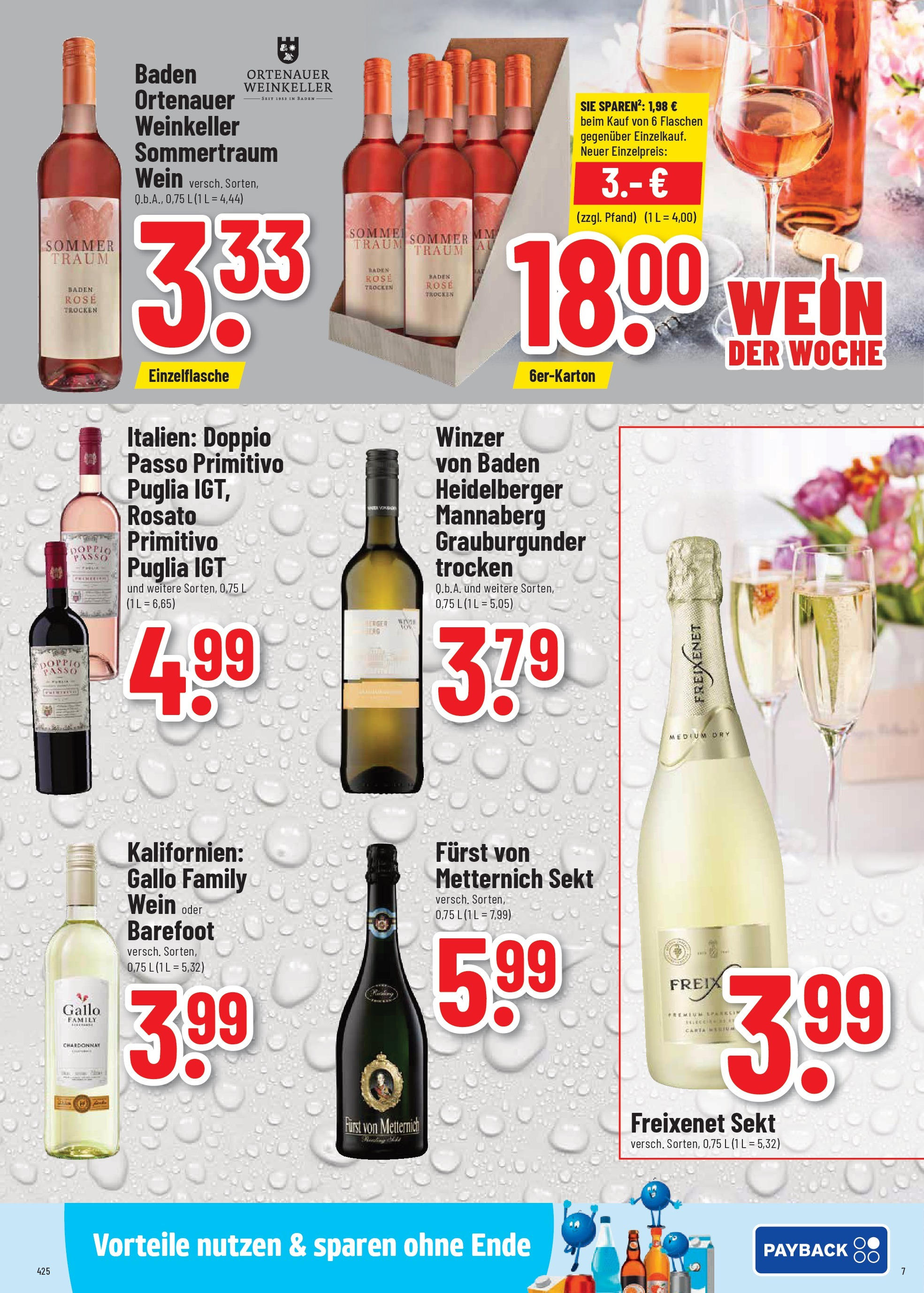 Trinkgut prospekt Wiesenbach	 (ab 01.06.2025) » Angebote online | Seite: 7 | Produkte: Furst von metternich, Freixenet, Sekt, Doppio Passo