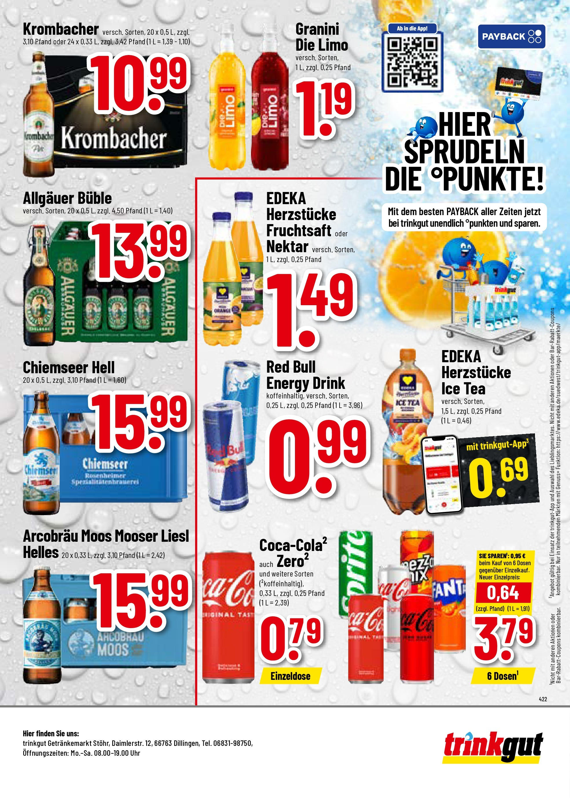 Trinkgut prospekt Dillingen	 (ab 01.06.2025) » Angebote online | Seite: 8 | Produkte: Energy, Granini, Krombacher, Fruchtsaft