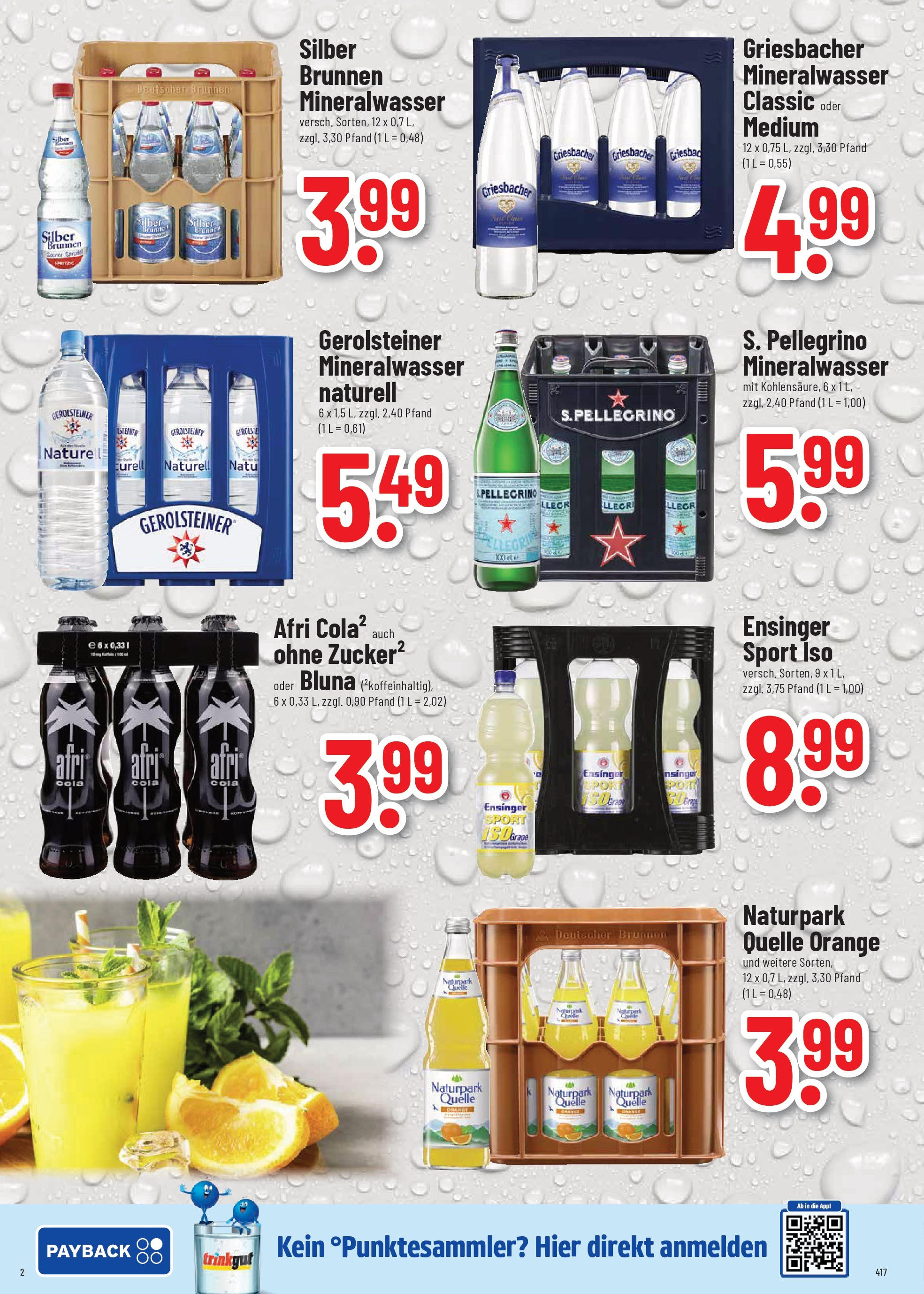 Trinkgut prospekt Großbottwar	 (ab 01.06.2025) » Angebote online | Seite: 2 | Produkte: Cola, Mineralwasser, Gerolsteiner