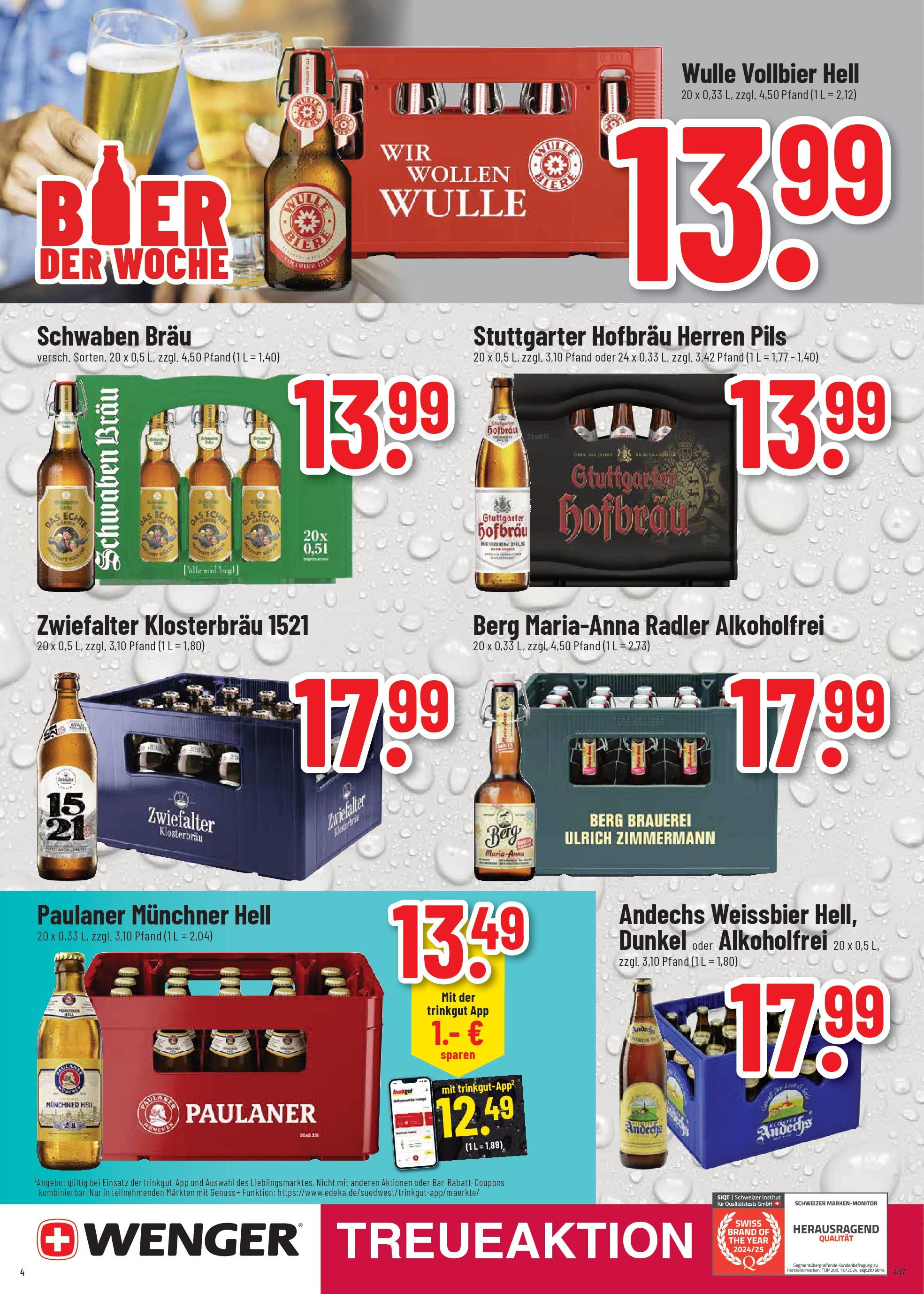 Trinkgut prospekt Großbottwar	 (ab 01.06.2025) » Angebote online | Seite: 4 | Produkte: Top, Pils, Radler, Paulaner