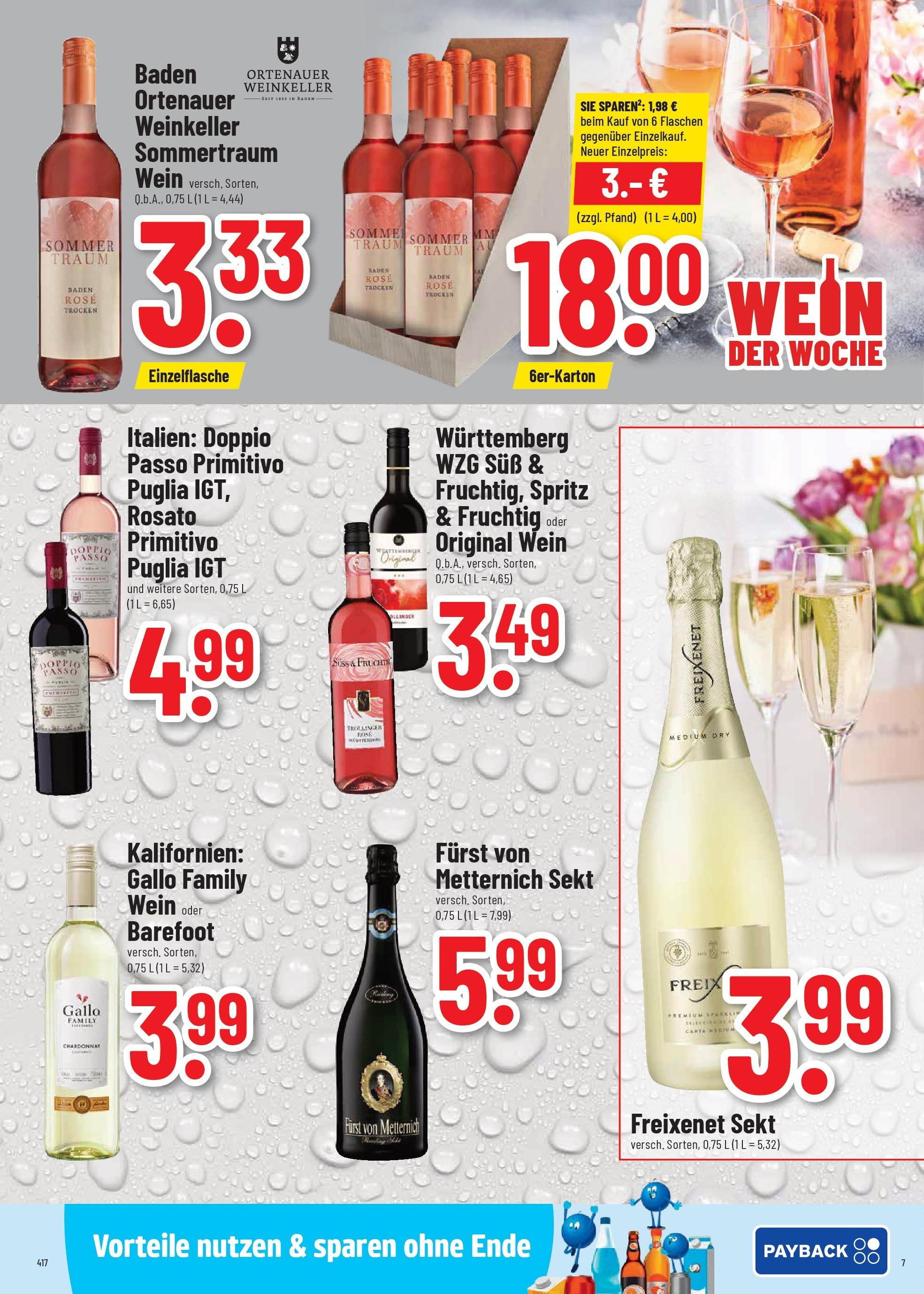 Trinkgut prospekt Großbottwar	 (ab 01.06.2025) » Angebote online | Seite: 7 | Produkte: Furst von metternich, Freixenet, Sekt, Wein