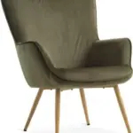 JYSK JYSK Fotoliu HUNDESTED reiat verde/stejar natur