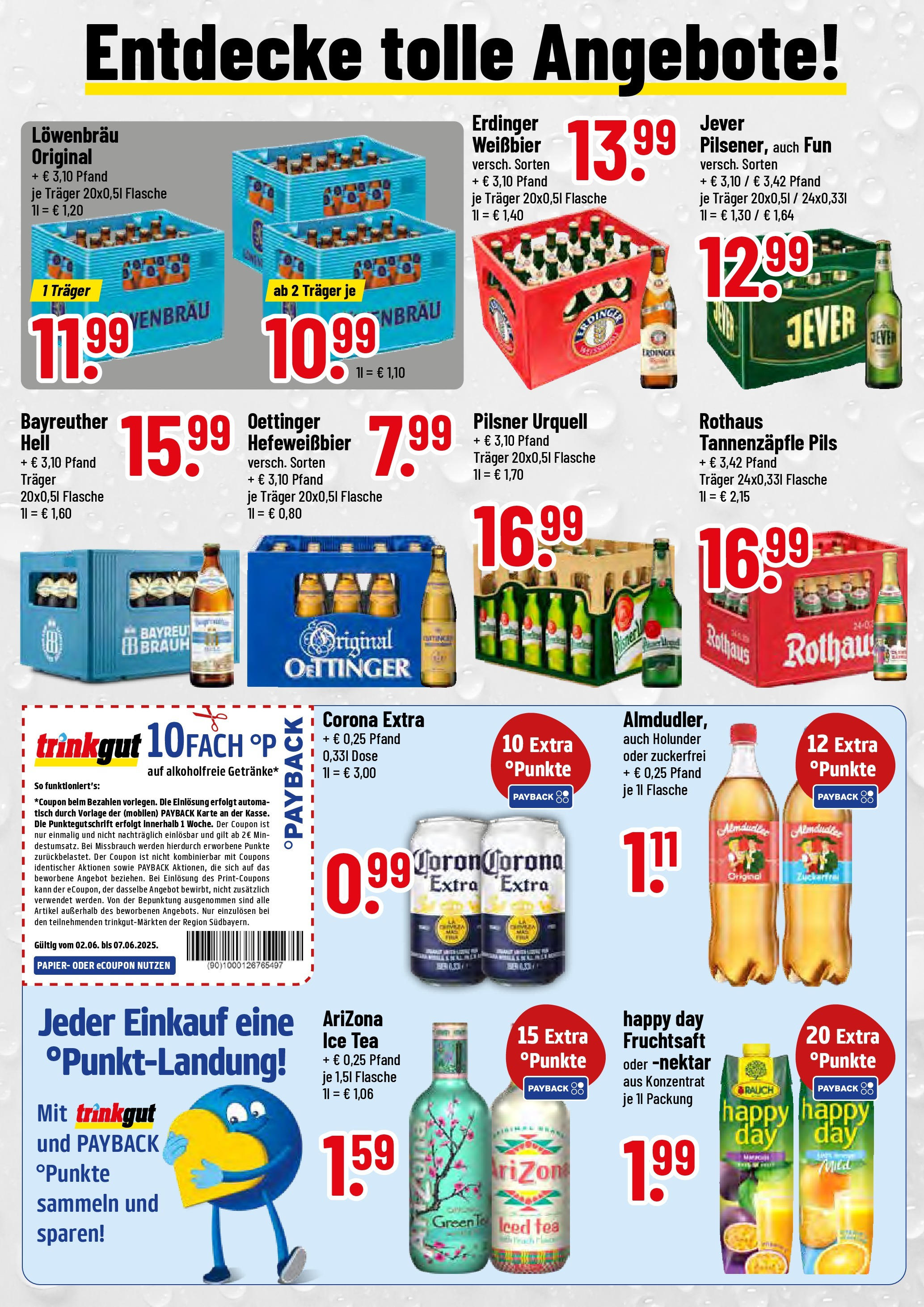 Trinkgut prospekt Bad Kötzting	 (ab 01.06.2025) » Angebote online | Seite: 2 | Produkte: Erdinger, Oettinger, Pilsner urquell, Jever