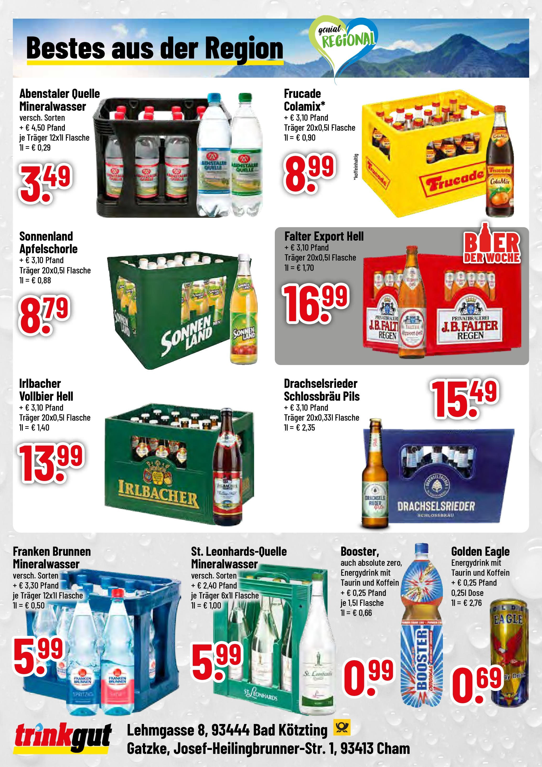 Trinkgut prospekt Bad Kötzting	 (ab 01.06.2025) » Angebote online | Seite: 4 | Produkte: Bad, Pils, Mineralwasser