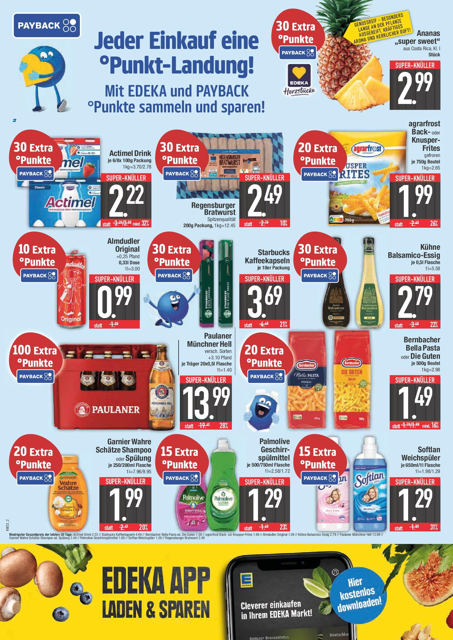 Edeka prospekt Bad Reichenhall	 (ab 01.06.2025) » Angebote Online | Seite: 2 | Produkte: Actimel, Bratwurst, Duft, Weichspüler