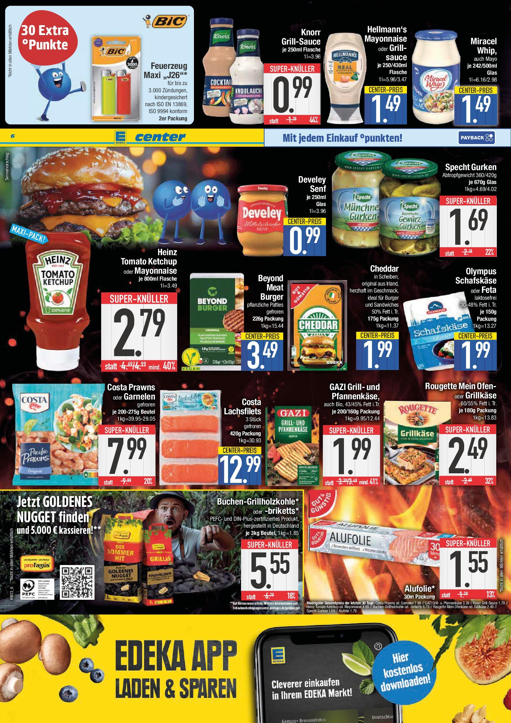 Edeka prospekt Bad Reichenhall	 (ab 01.06.2025) » Angebote Online | Seite: 6 | Produkte: Grill, Garnelen, Miracel whip, Gurken