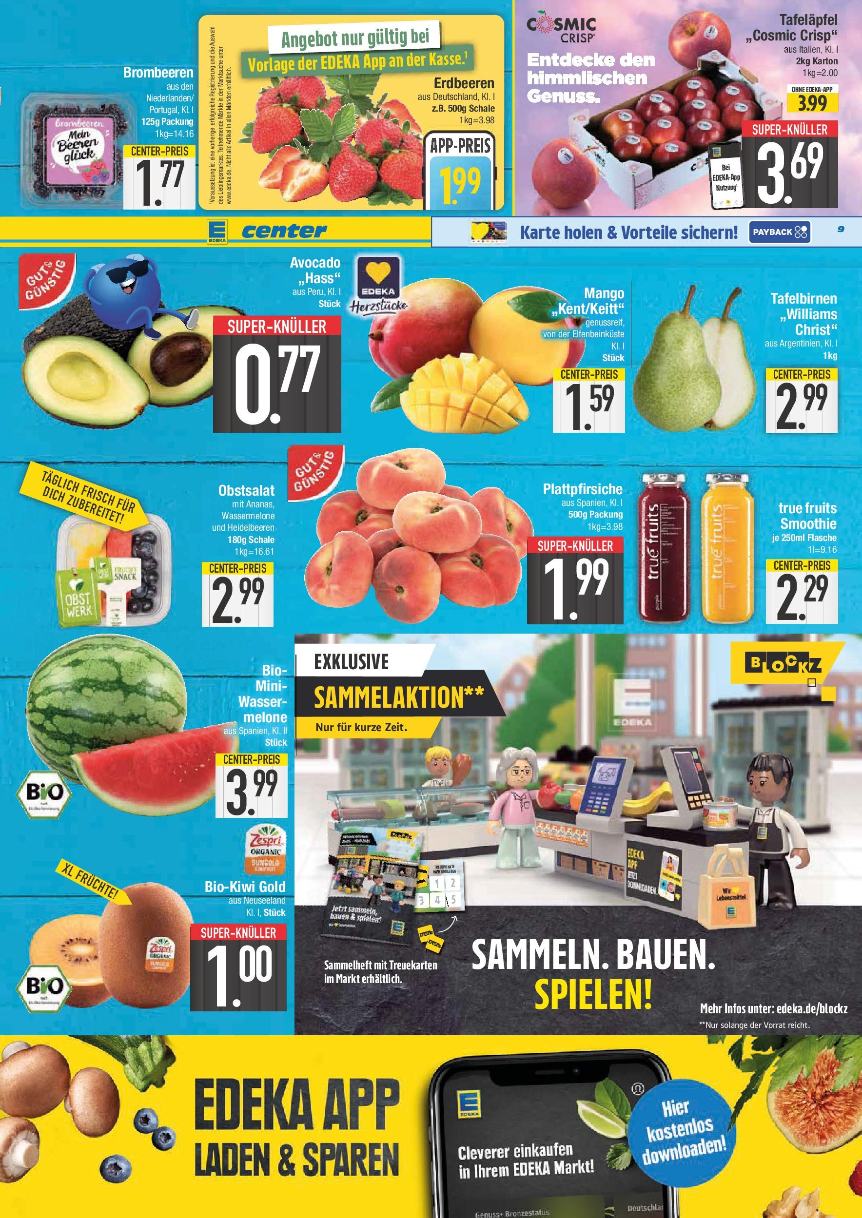 Edeka prospekt Bad Reichenhall	 (ab 01.06.2025) » Angebote Online | Seite: 9 | Produkte: Wasser, Obst, Erdbeeren, Kiwi