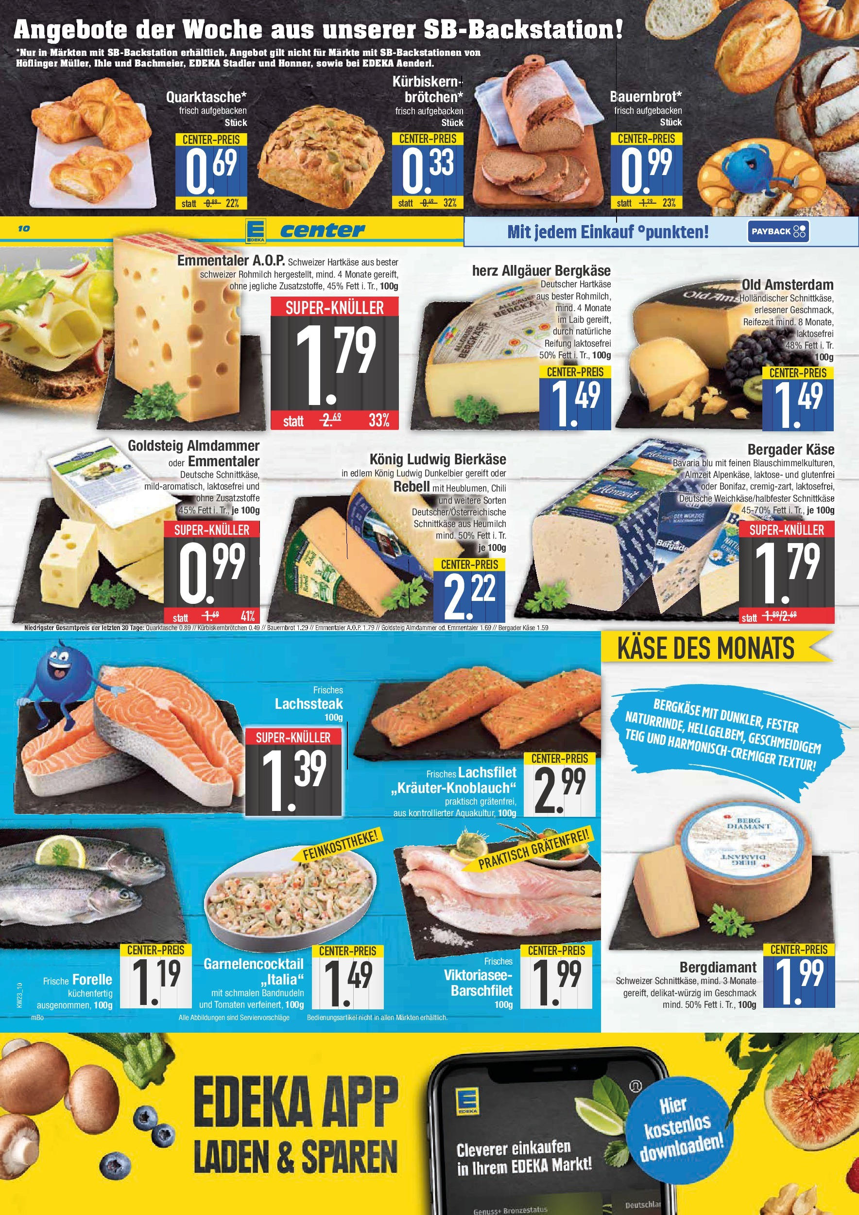 Edeka prospekt Bad Reichenhall	 (ab 01.06.2025) » Angebote Online | Seite: 10 | Produkte: Käse, Tomaten, Chili, Steak