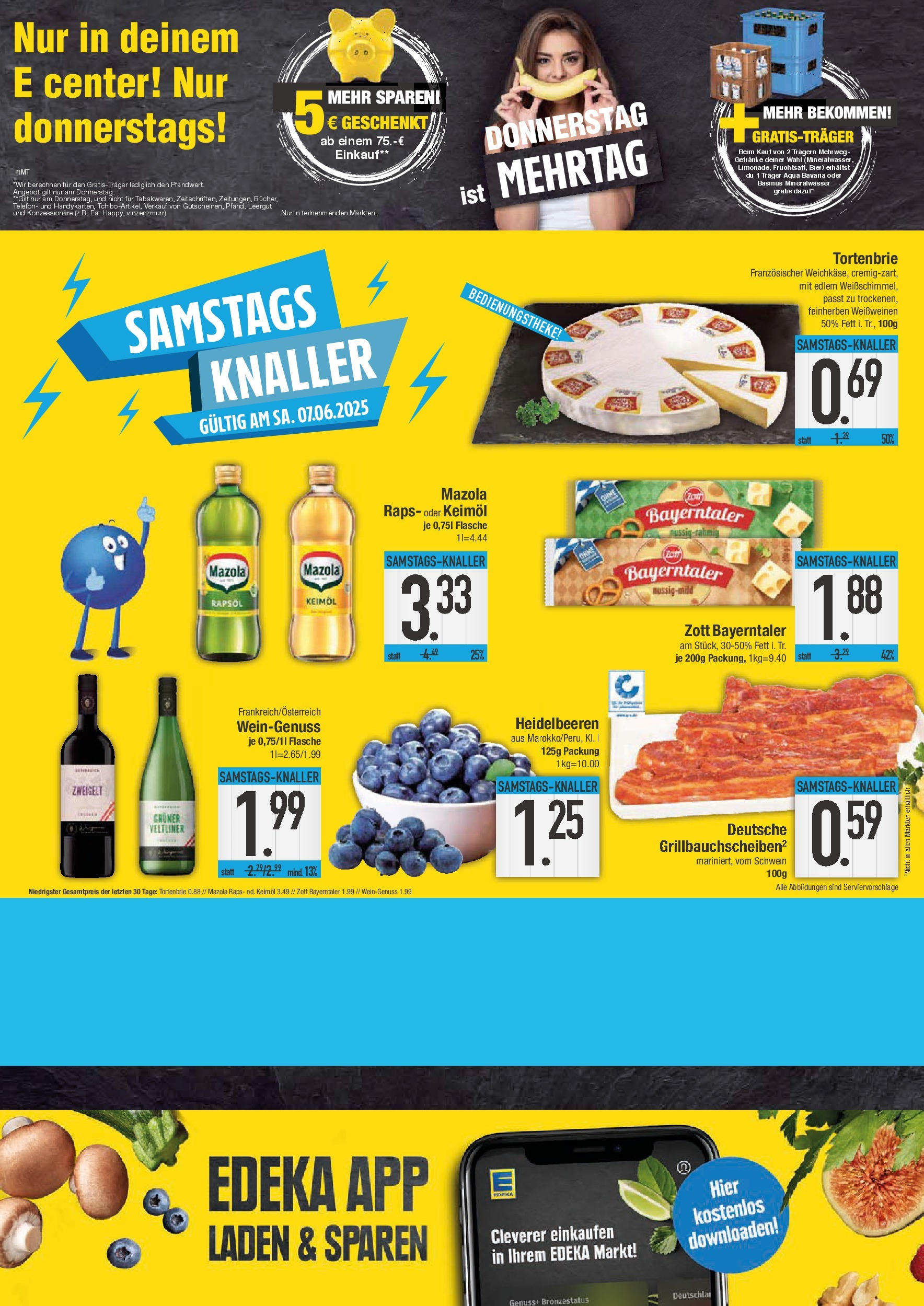 Edeka prospekt Bad Reichenhall	 (ab 01.06.2025) » Angebote Online | Seite: 20 | Produkte: Rapsöl, Mineralwasser, Heidelbeeren, Telefon