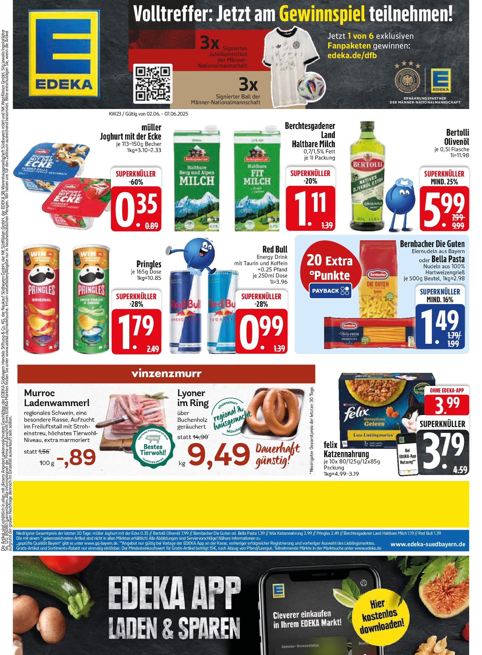 Edeka prospekt Unterföhring	 (ab 02.06.2025) » Angebote Online | Seite: 3 | Produkte: Energy, Haltbare milch, Olivenol, Pasta